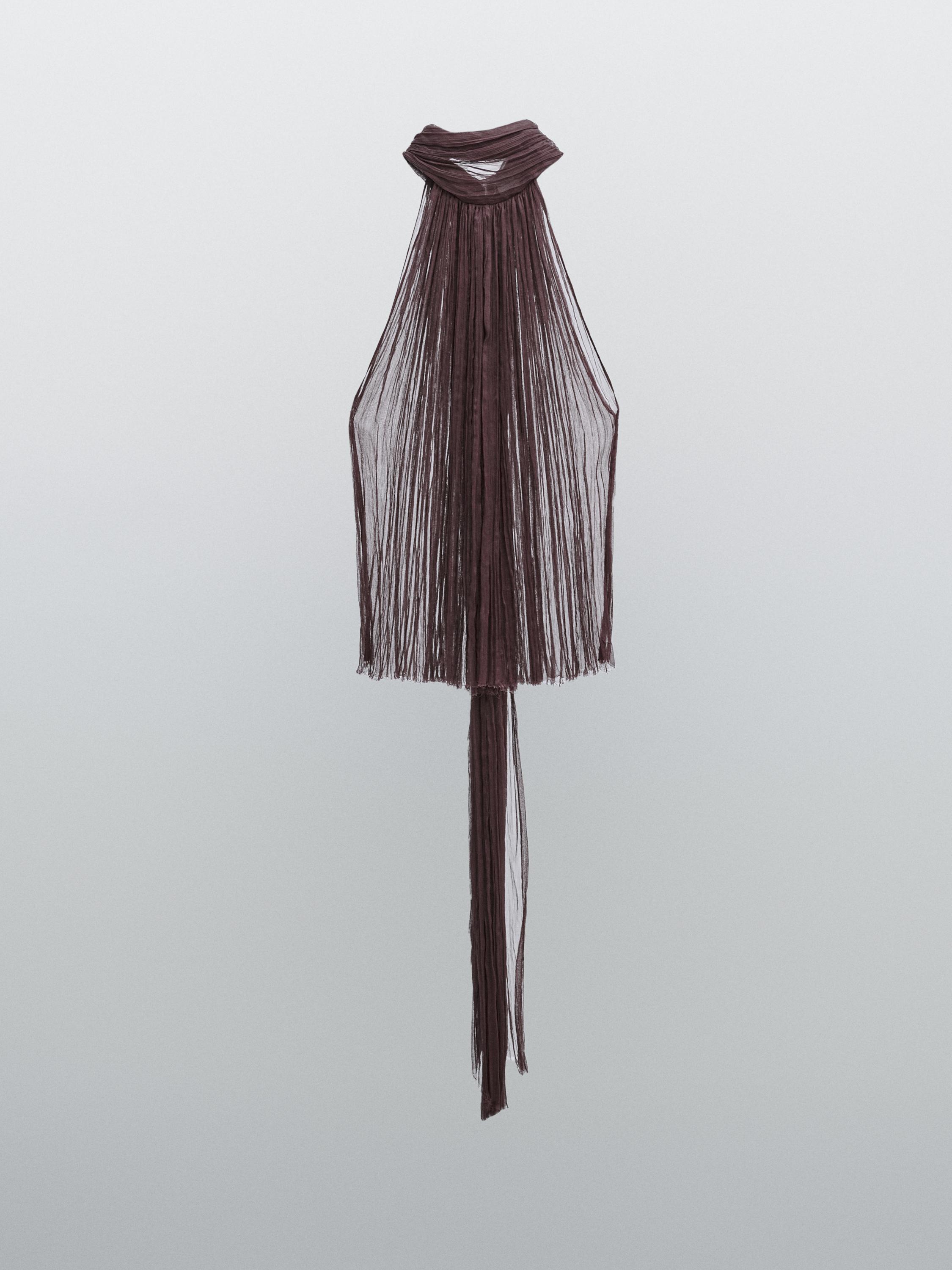 Pleated halter top - STUDIO