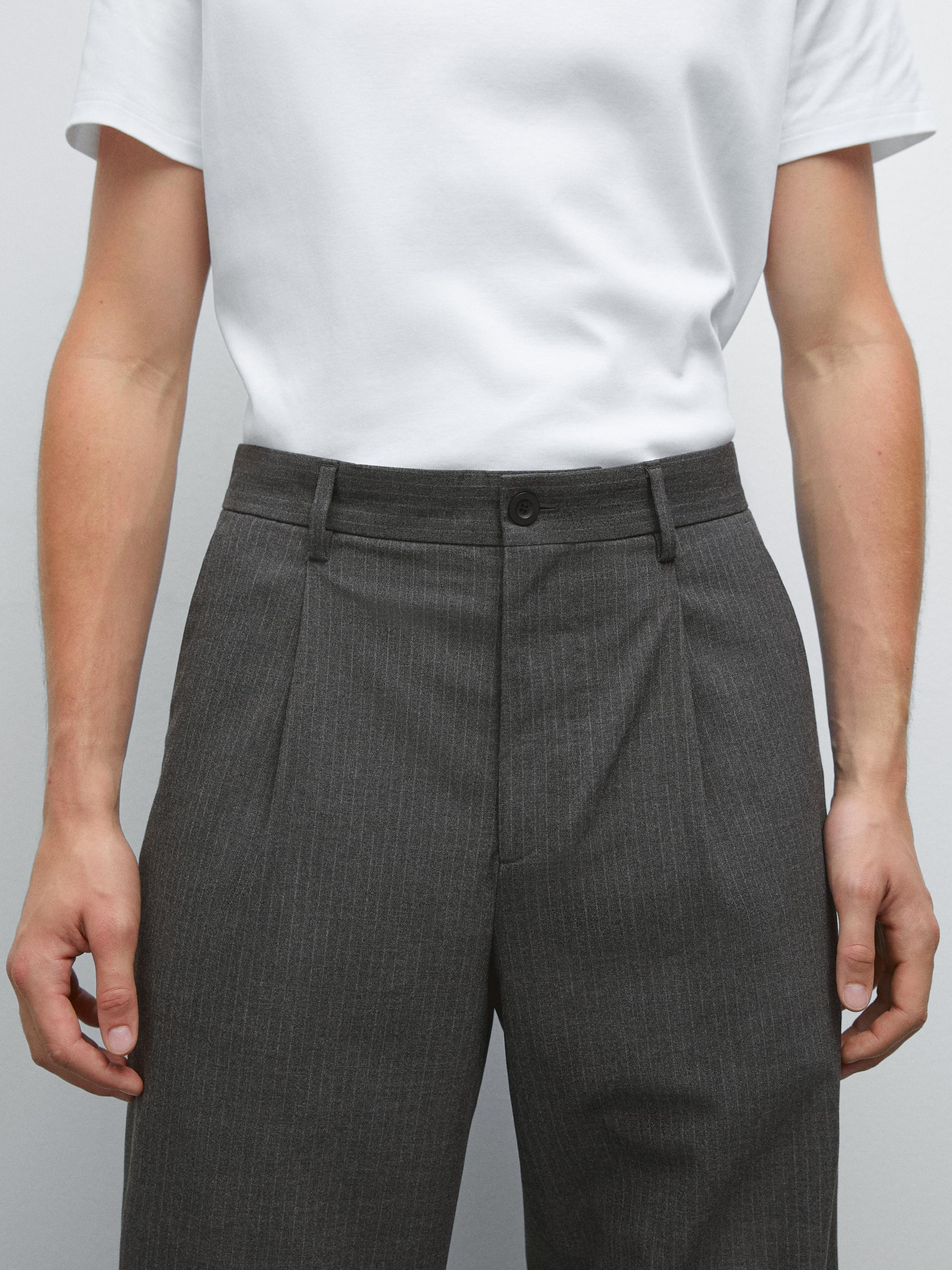 Pantalón raya diplomática relaxed fit