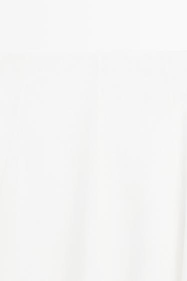 Flared midi skirt with embroidery — WHITE 4
