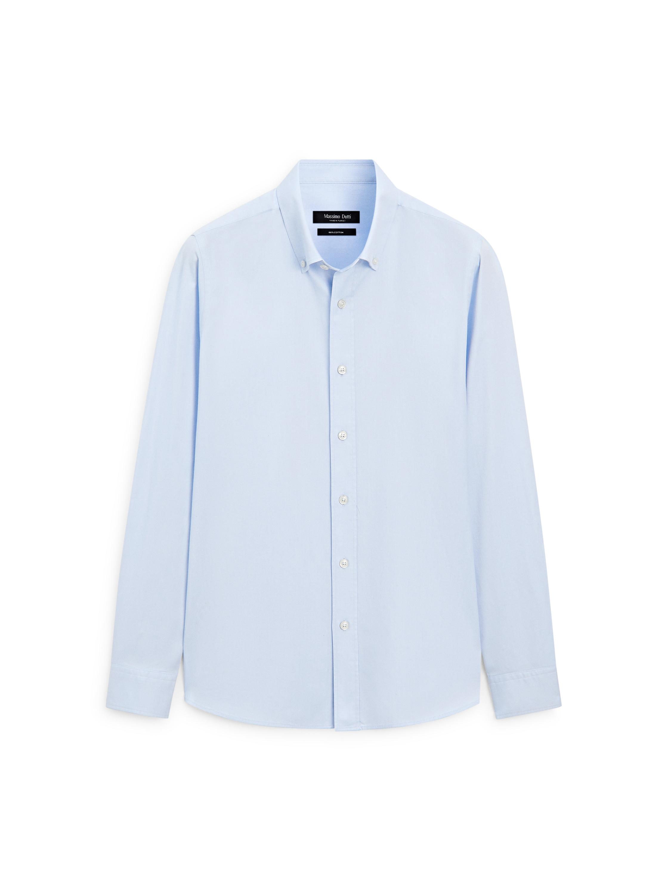 Regular fit Oxford shirt — Sky blue