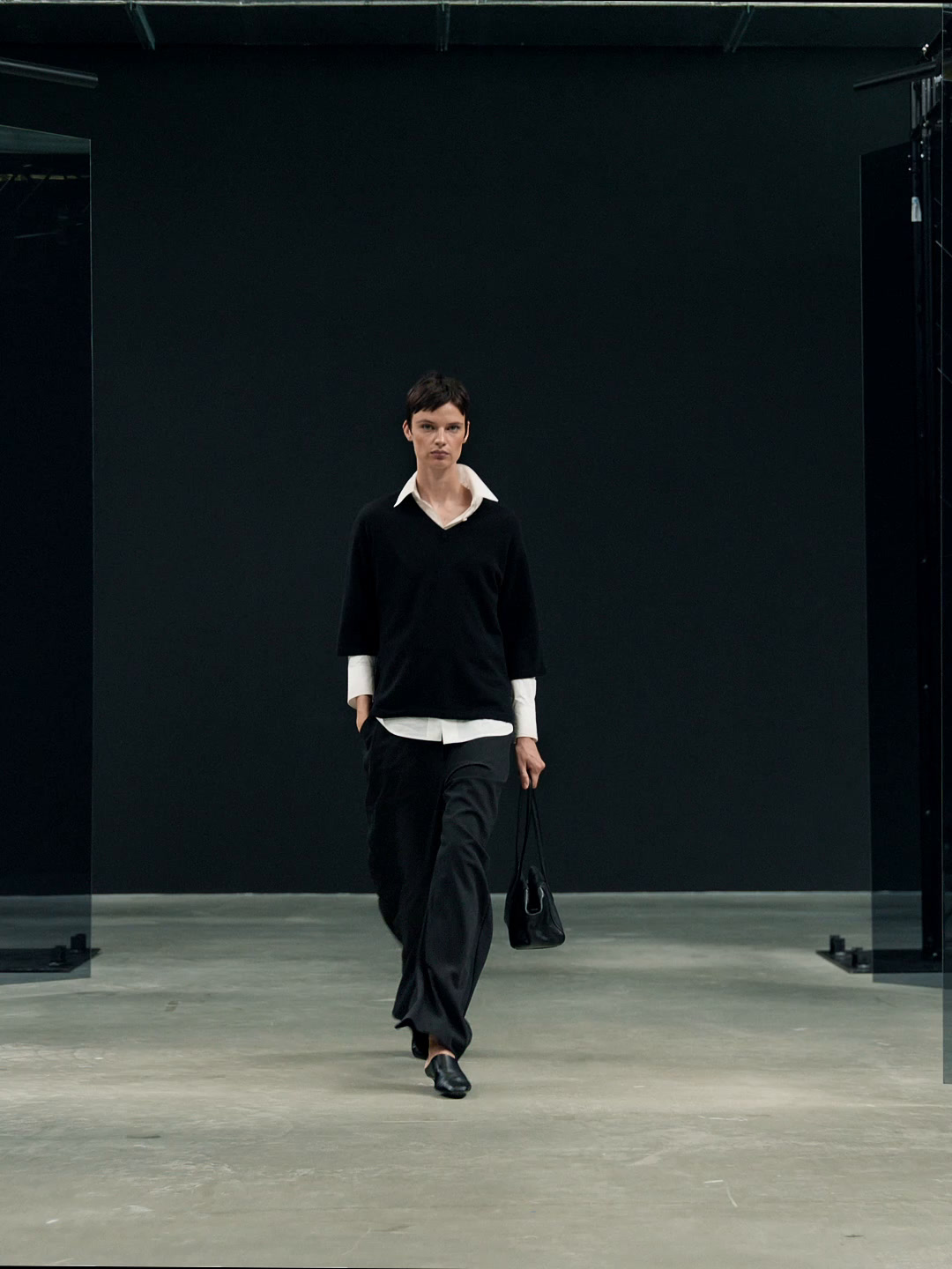 Wool blend V-neck sweater