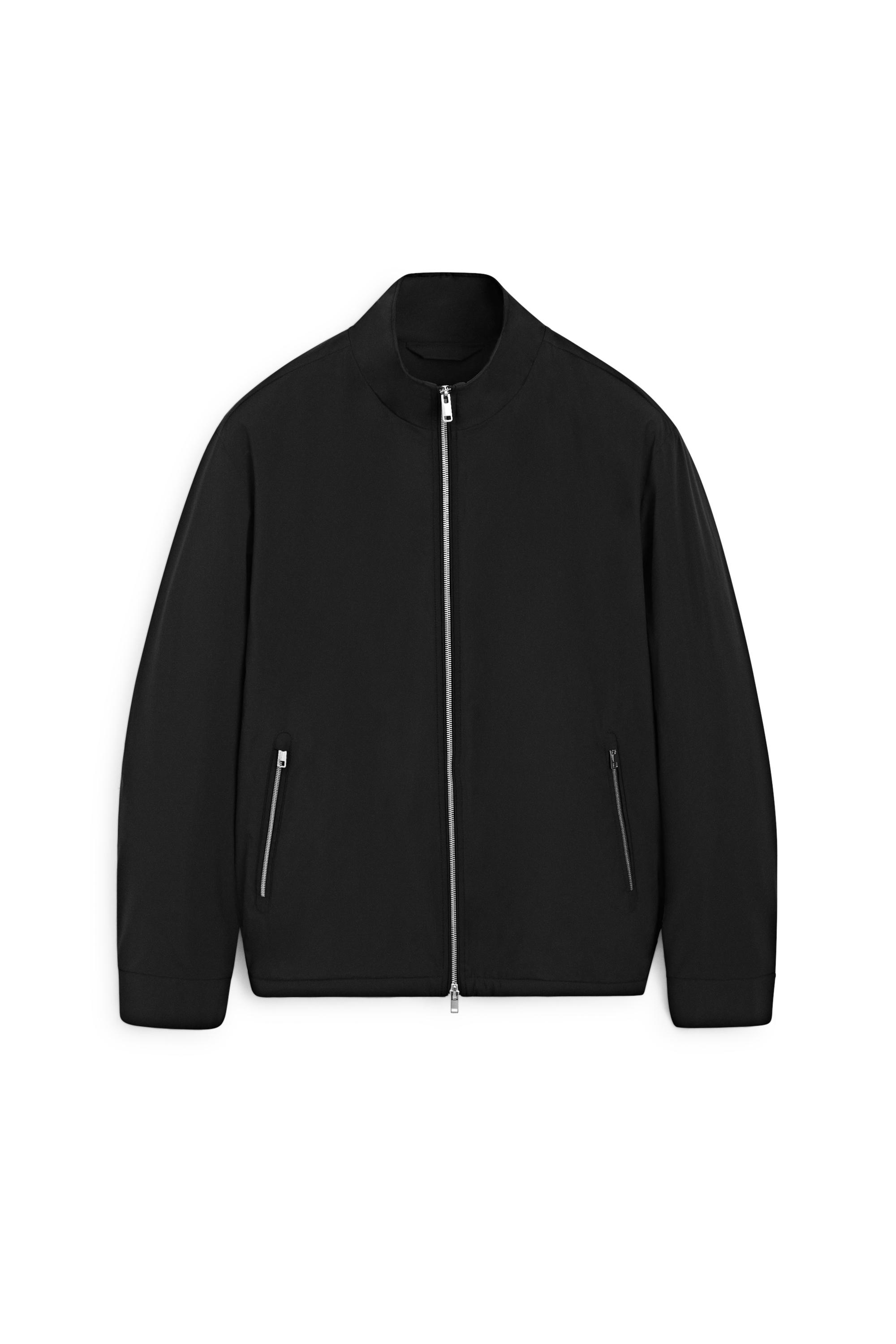 Technical jacket with pocket detail — BLACK
