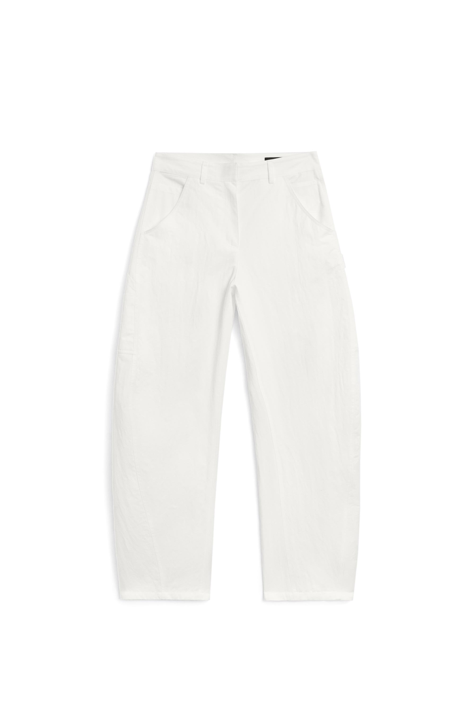 Cotton cargo pants — WHITE