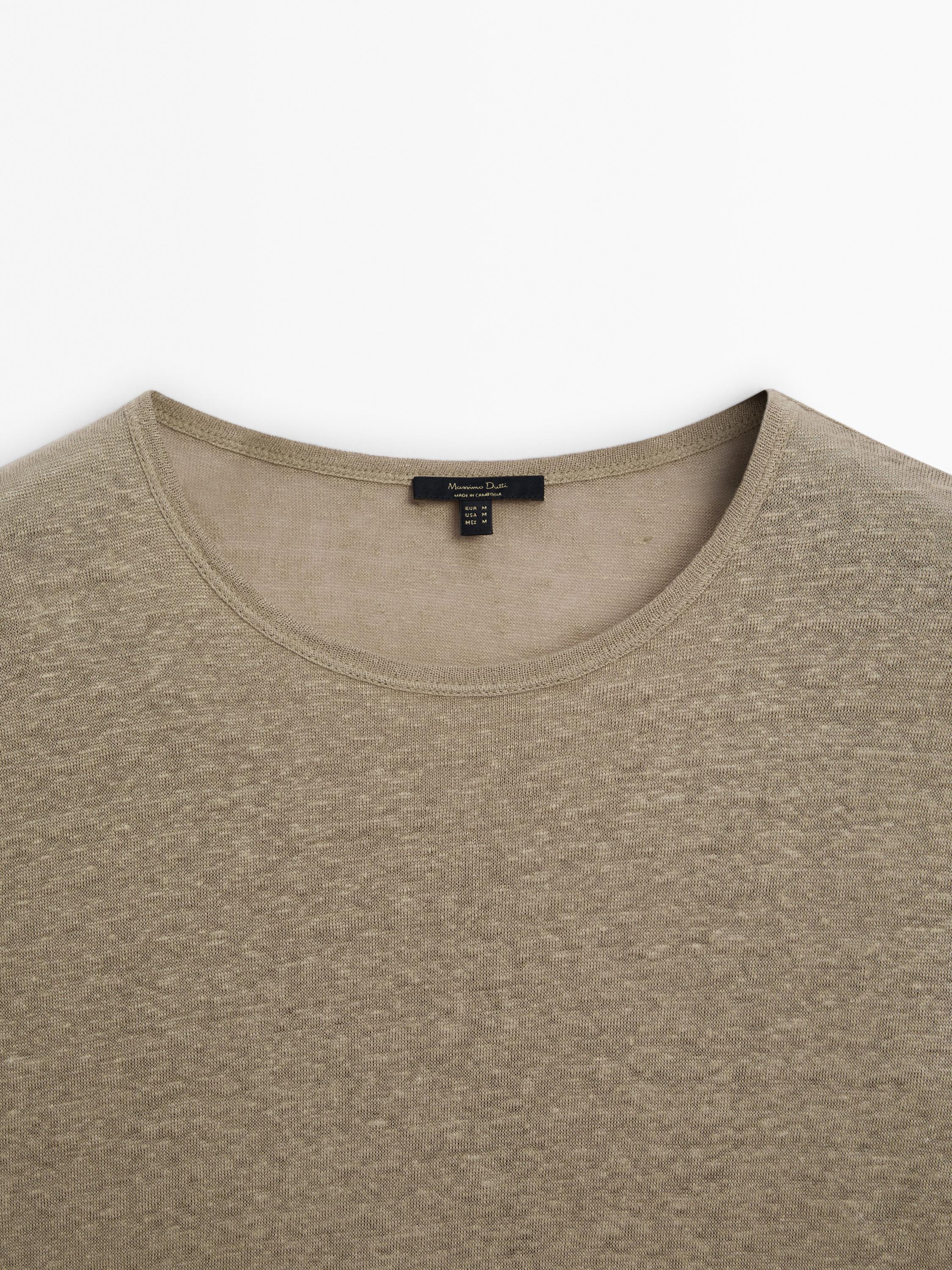 100% linen short sleeve T-shirt