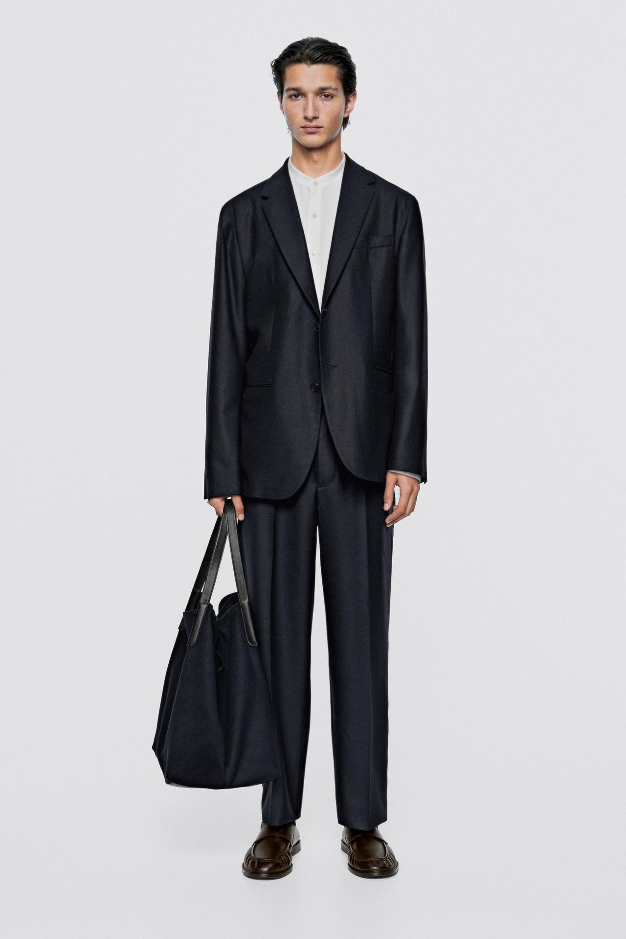 Wool blend suit blazer - LIMITED EDITION — NAVY BLUE