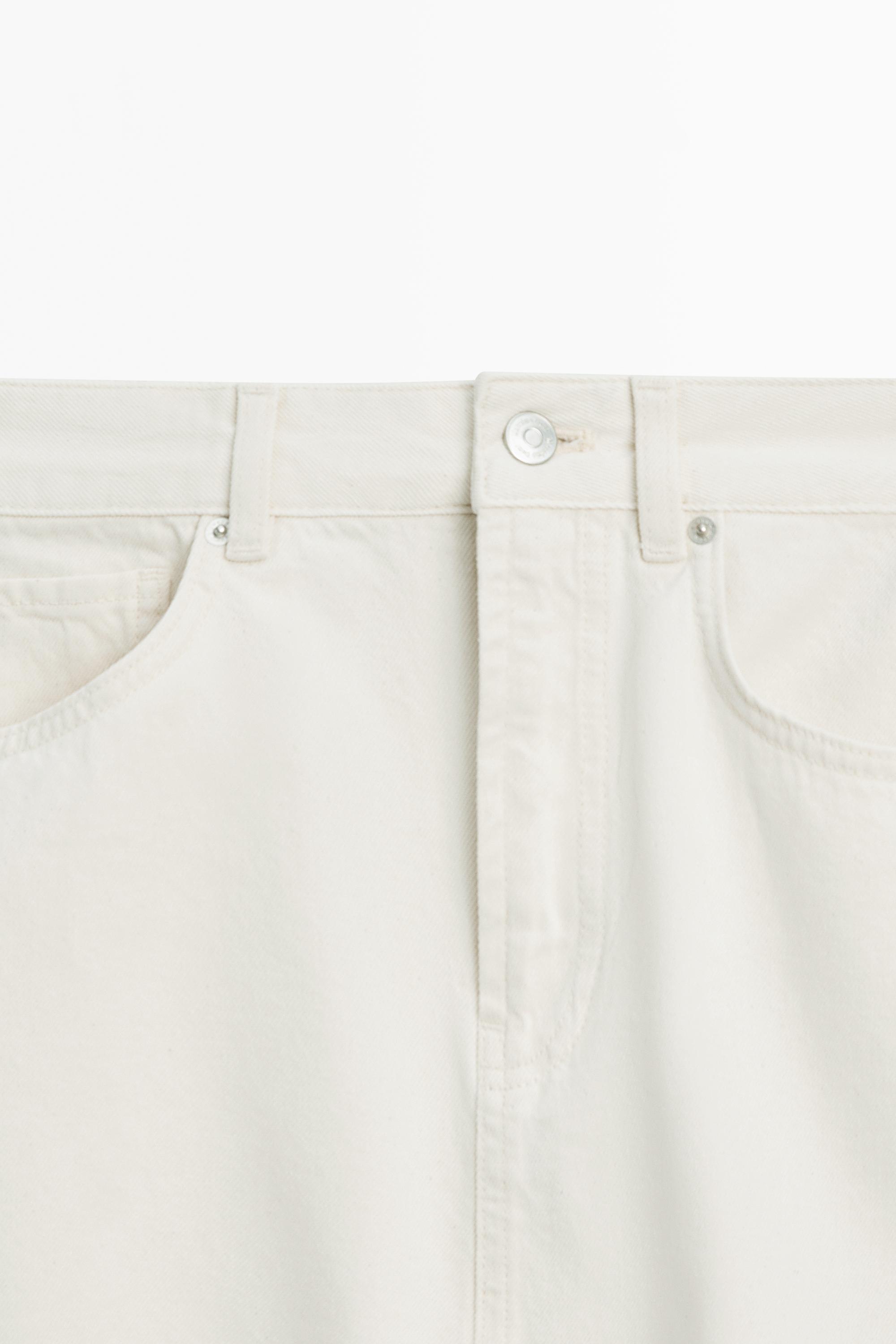 Barrel fit denim midi skirt — CREAM