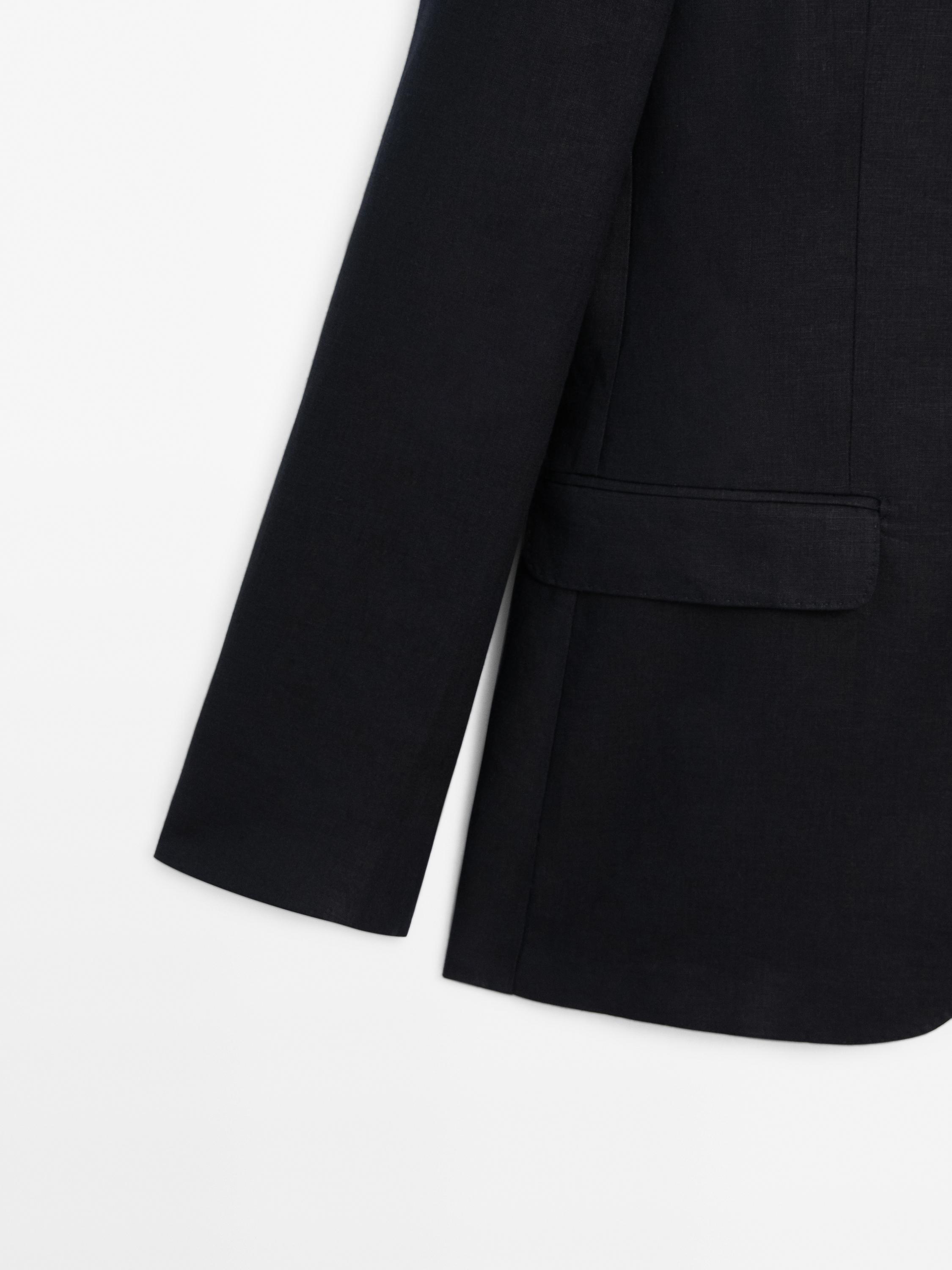 100% linen suit blazer