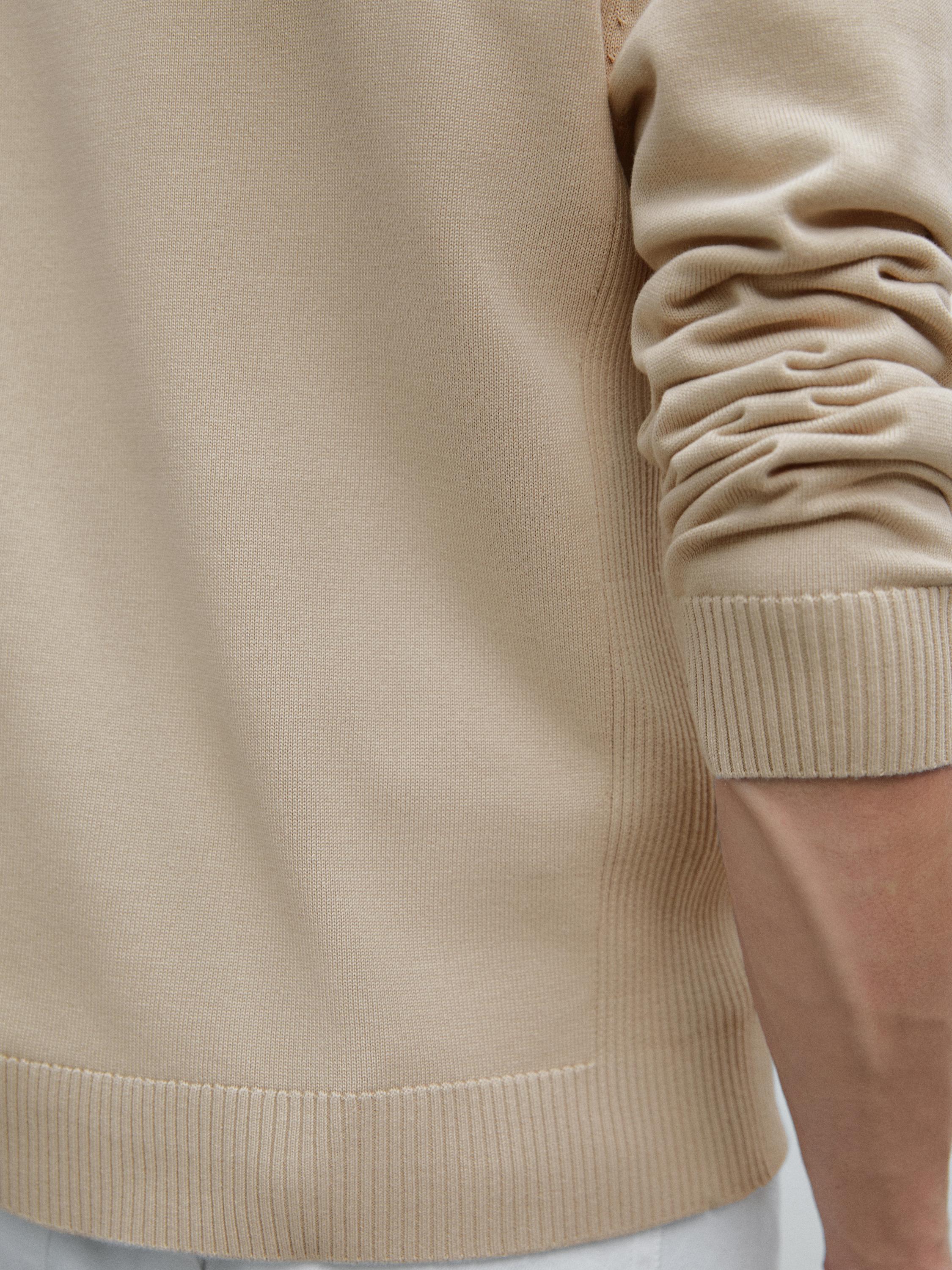 100% cotton zip cardigan