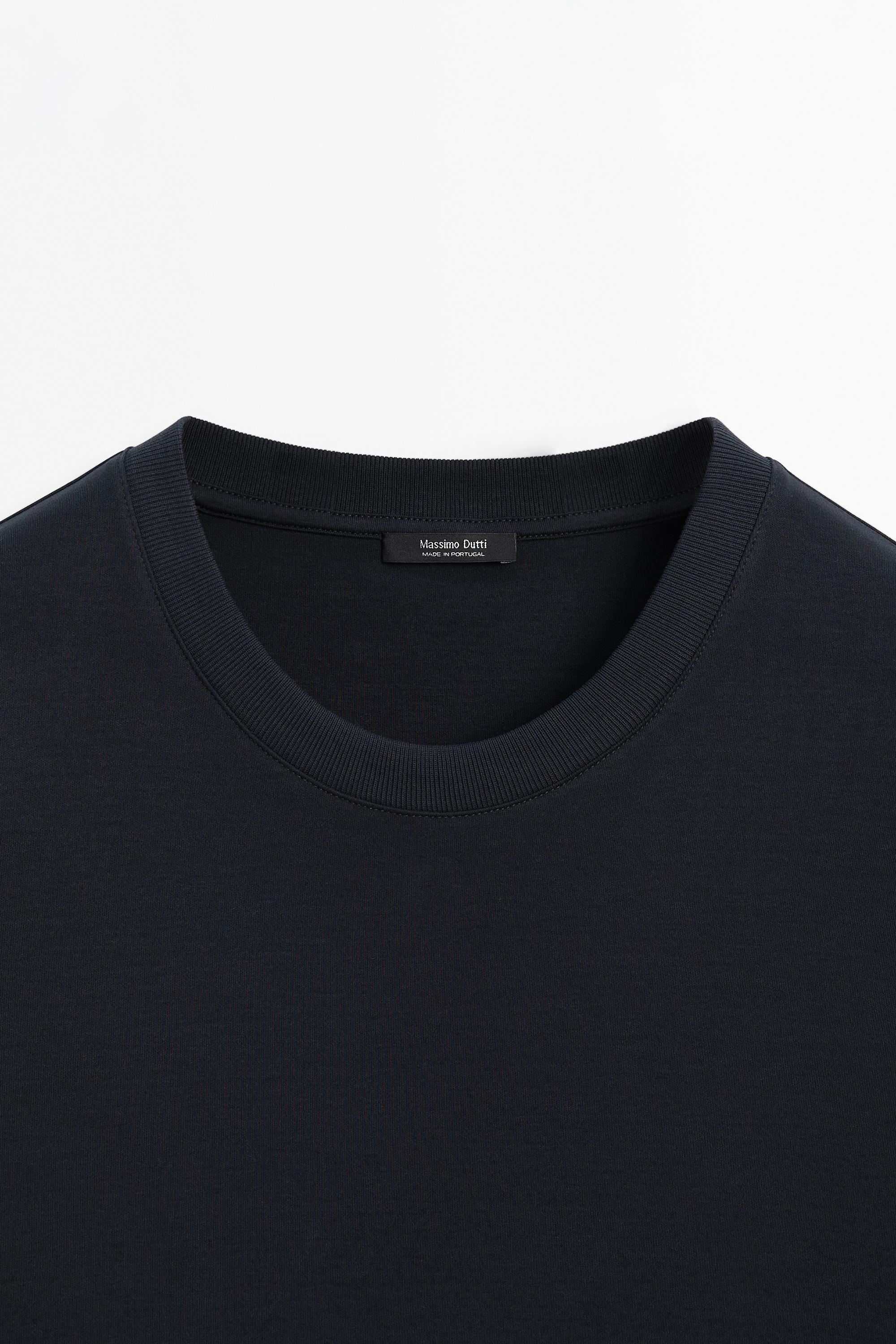 100% cotton short sleeve T-shirt — NAVY BLUE