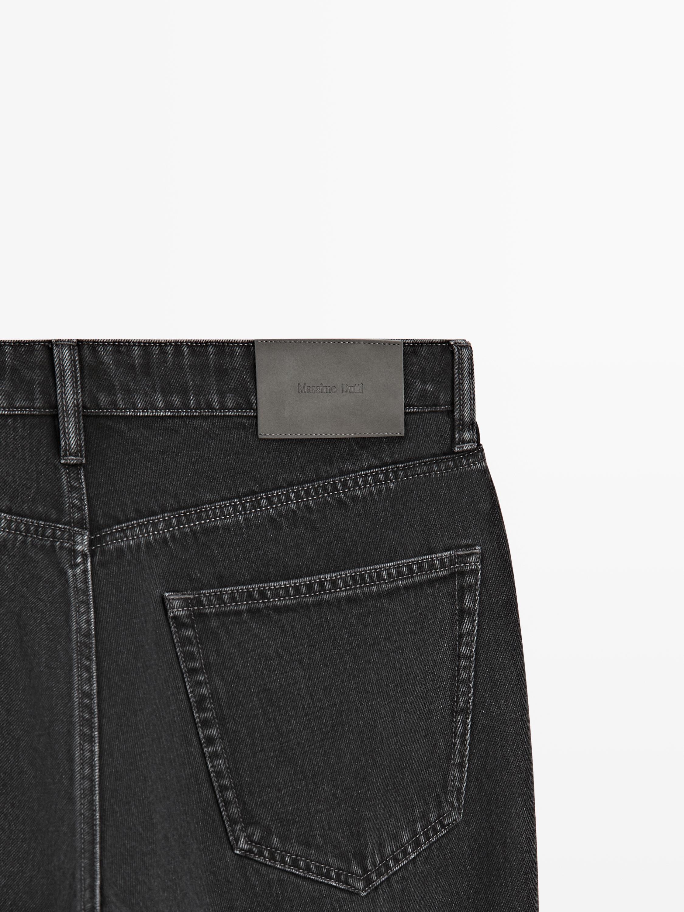 Tapered fit jeans — CHARCOAL