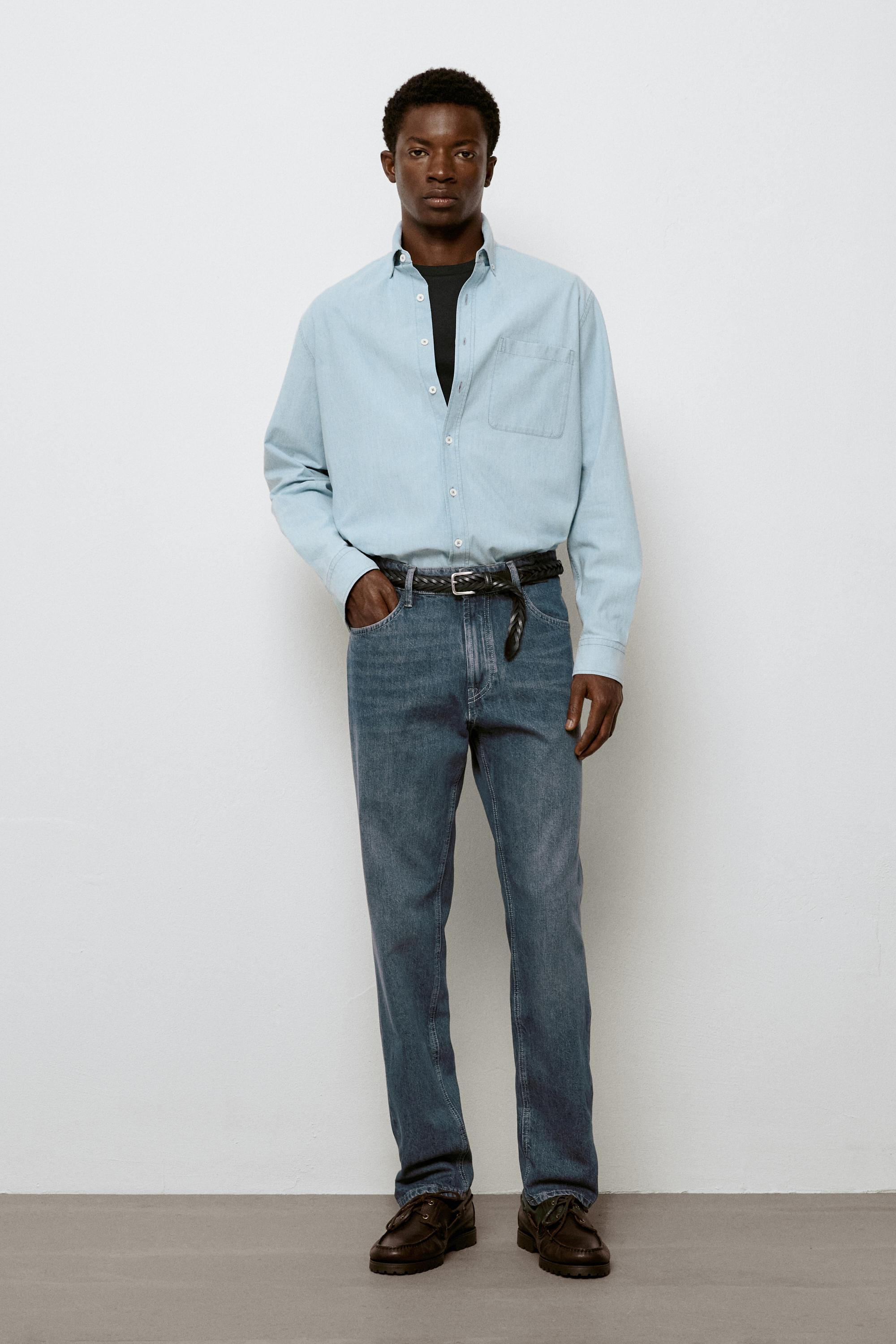 Tapered fit jeans — FADED BLUE