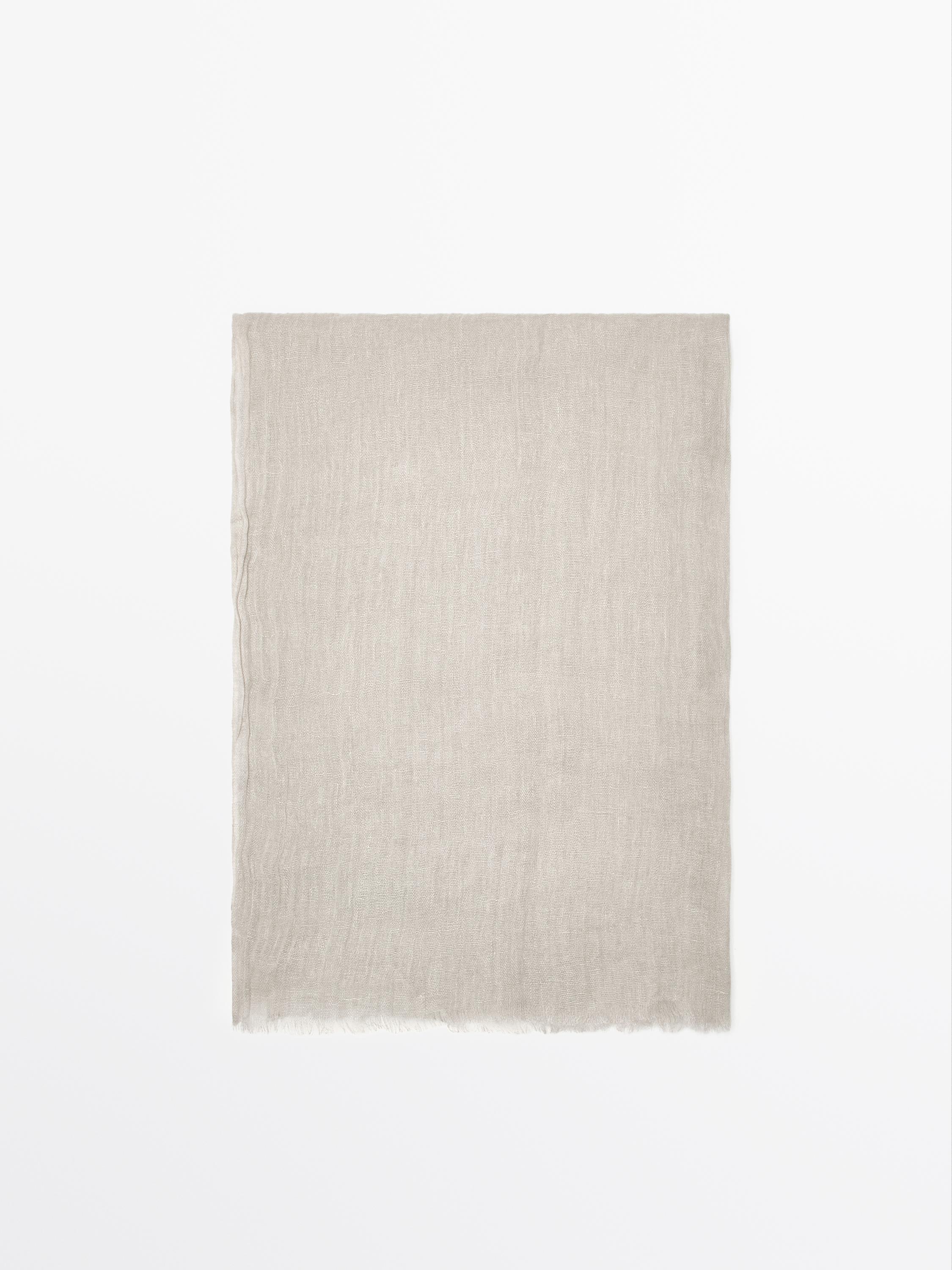 100% linen scarf
