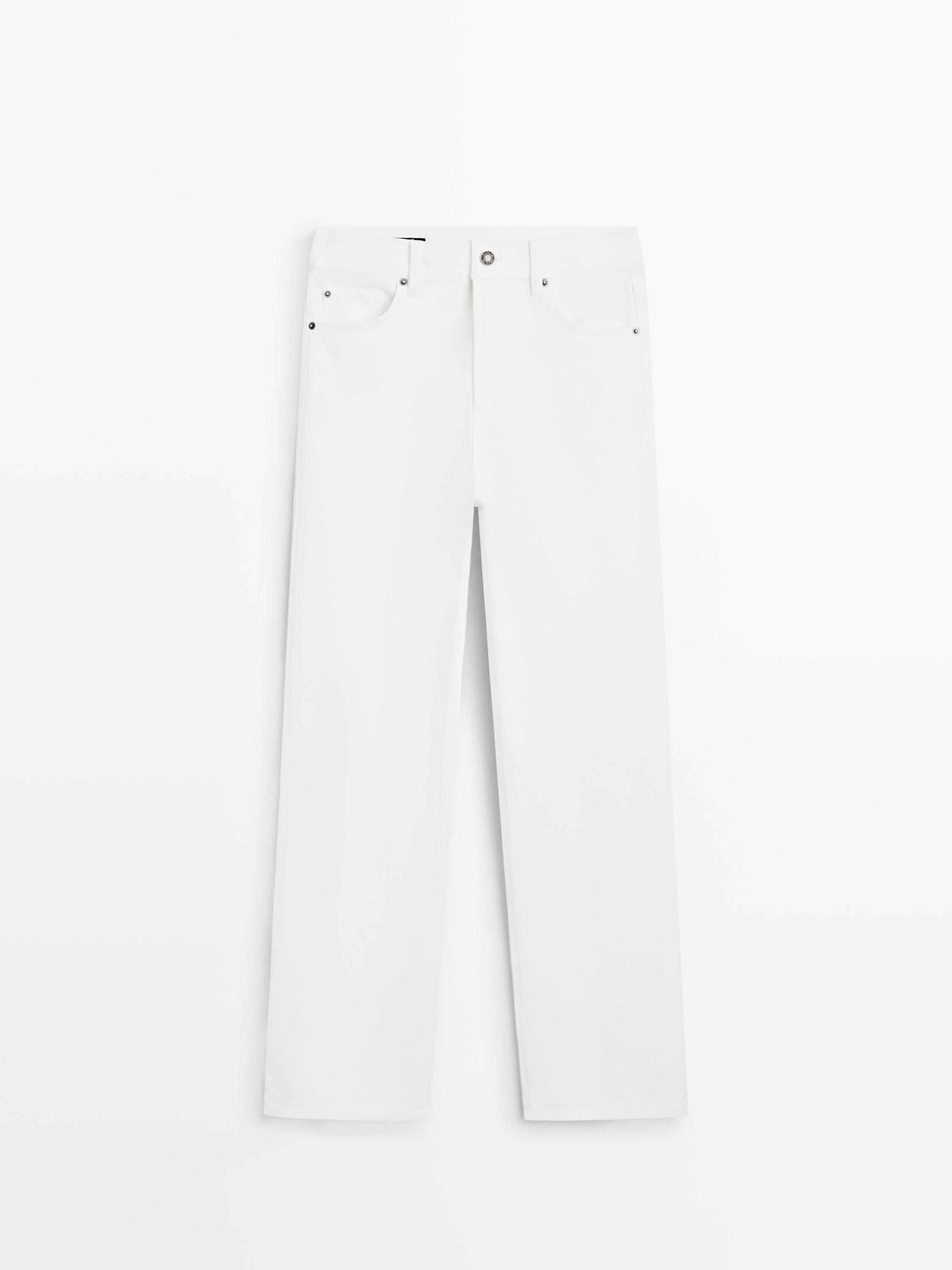 Jean straight taille haute