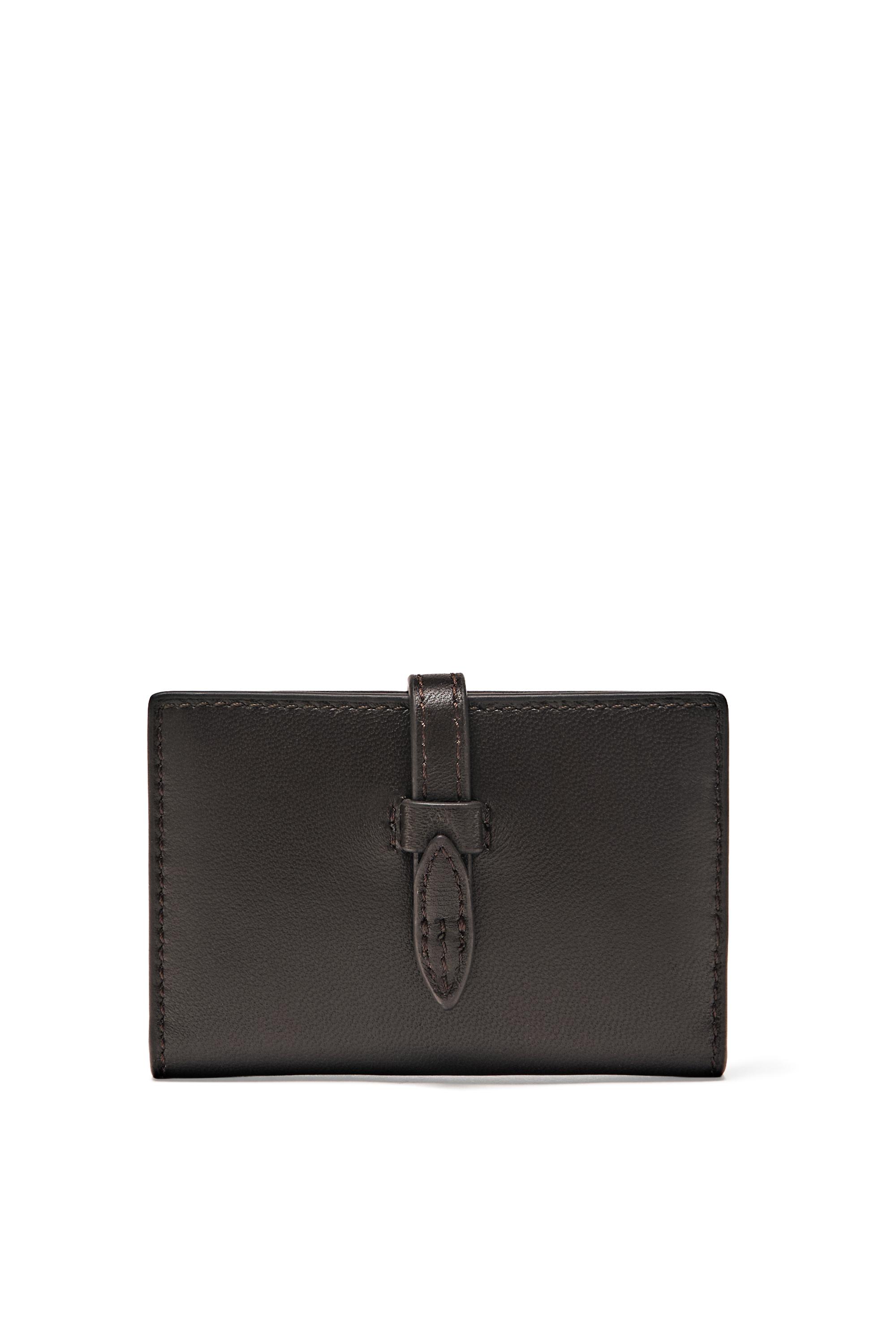 Nappa leather wallet — BROWN