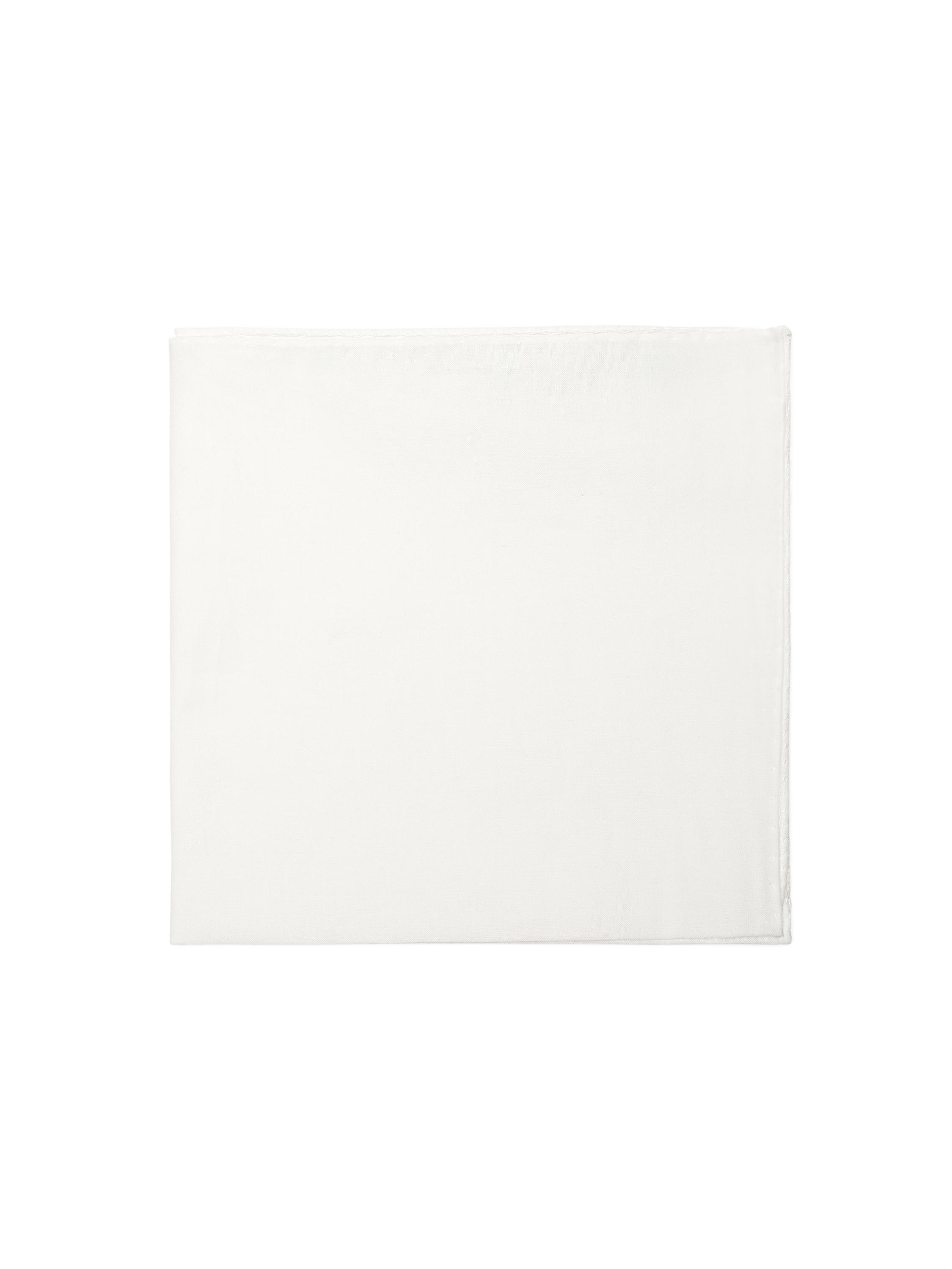 Plain 100% cotton scarf — WHITE