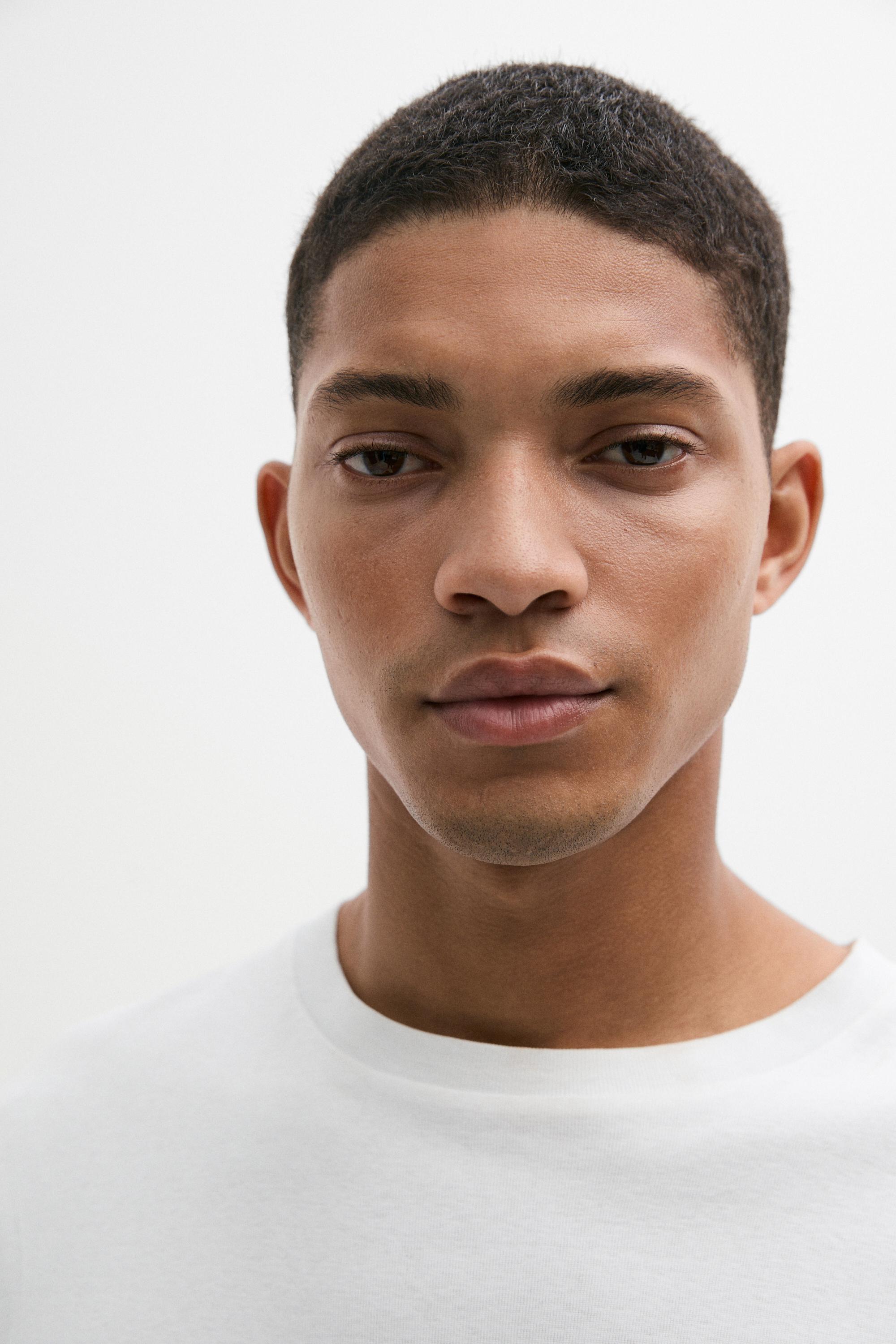 100% mercerised cotton T-shirt — WHITE