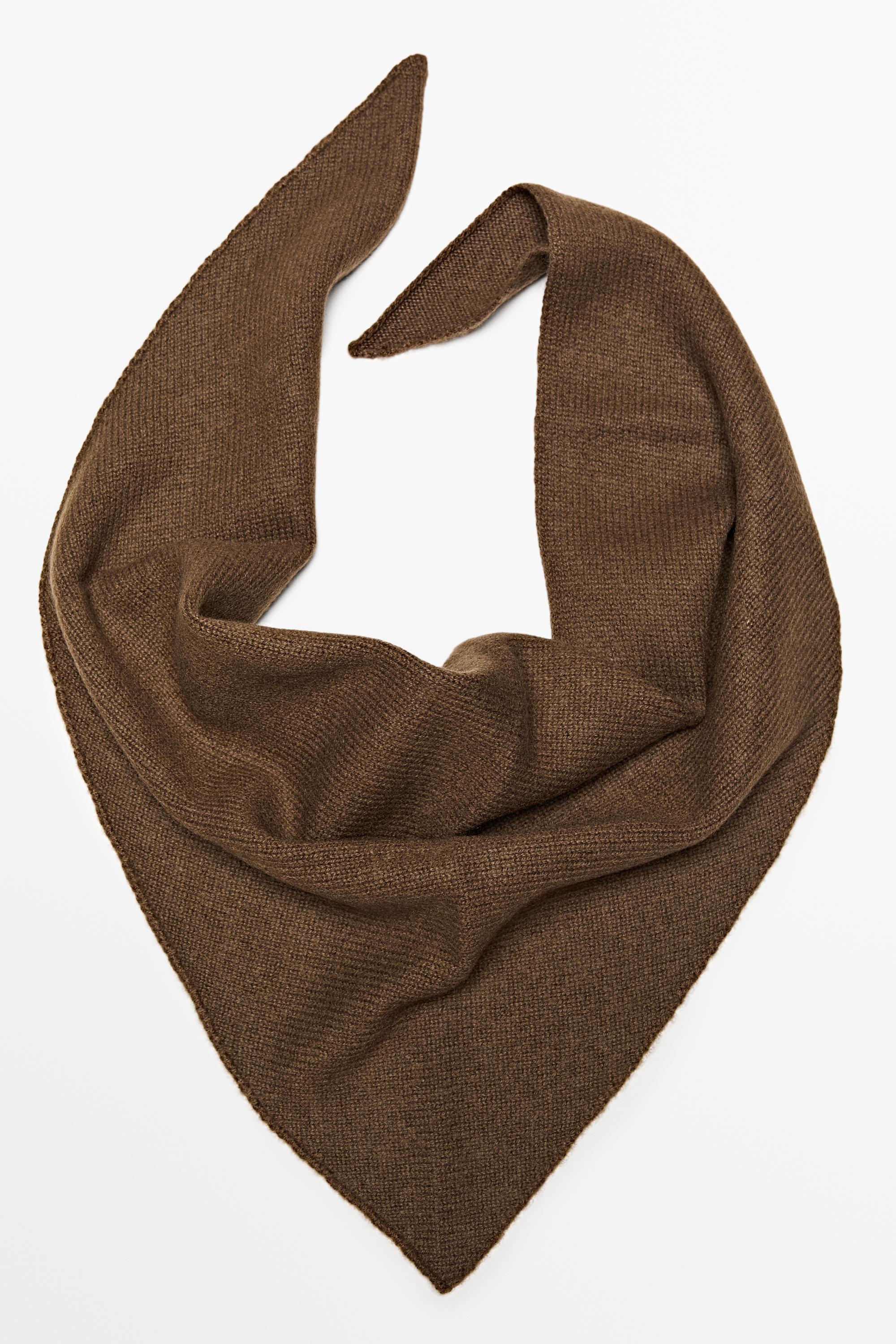 100% Cashmere Bandana — Caramel