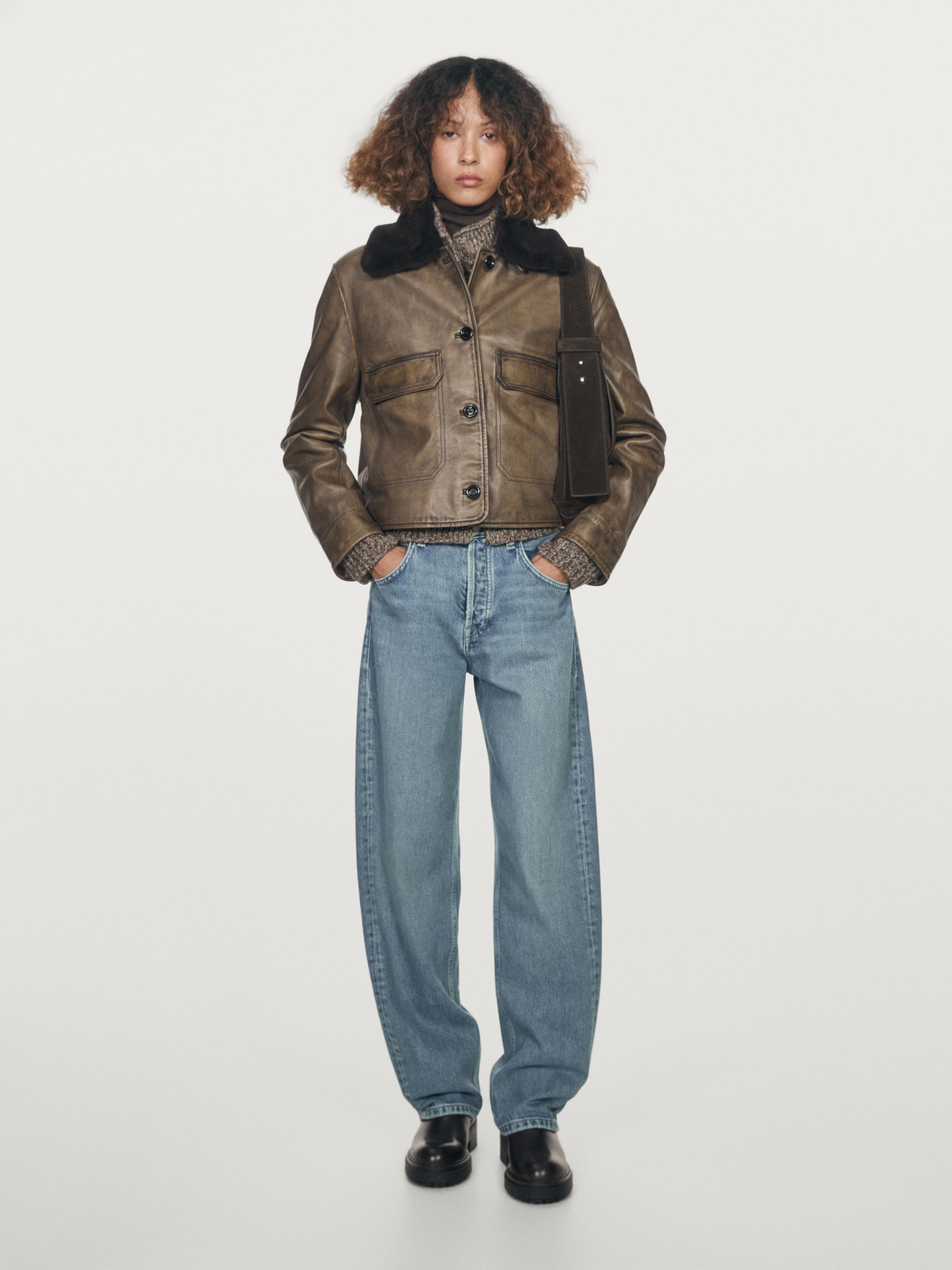 Jeans balloon fit tiro medio