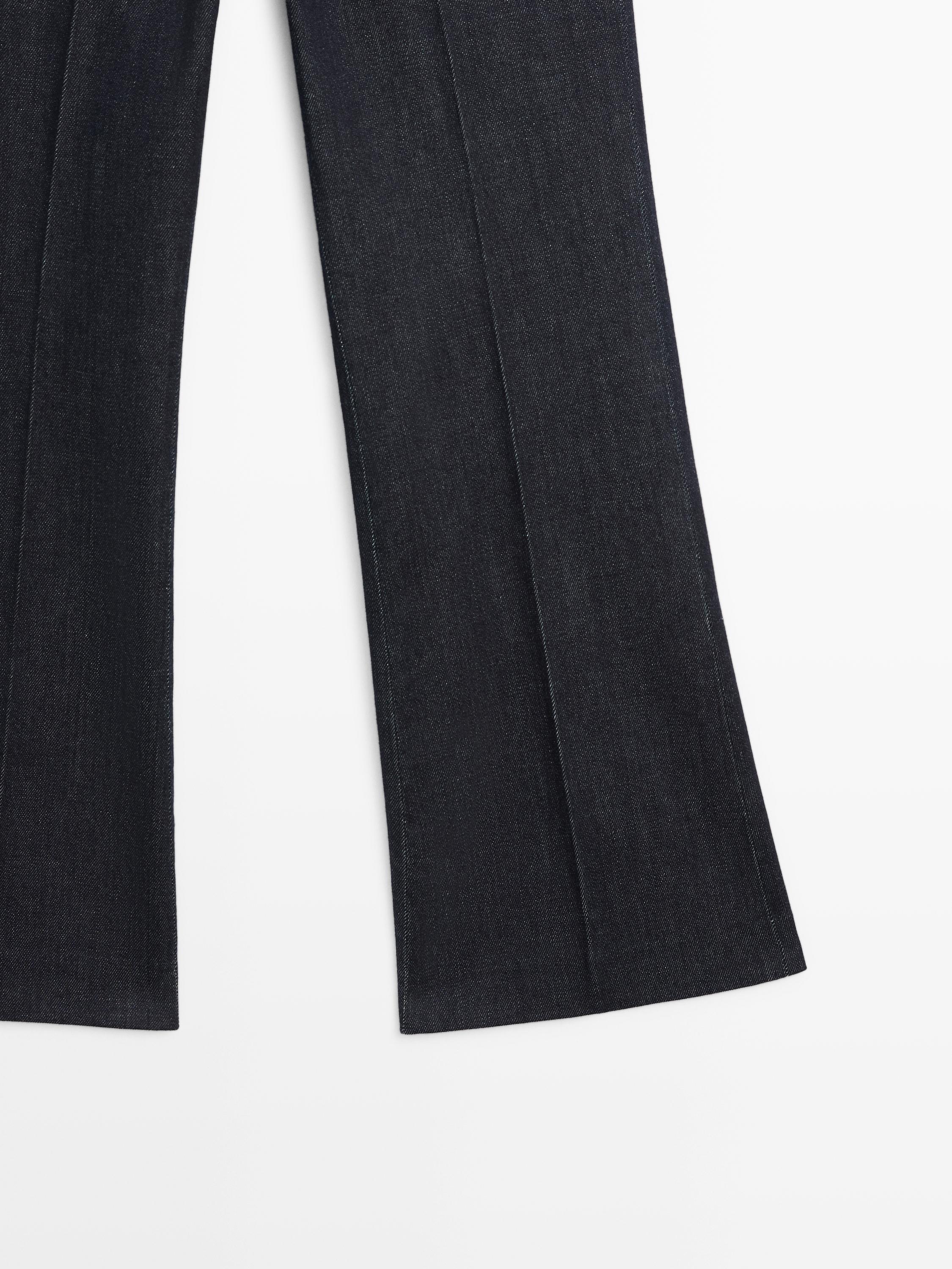 Mid-rise bell bottom jeans