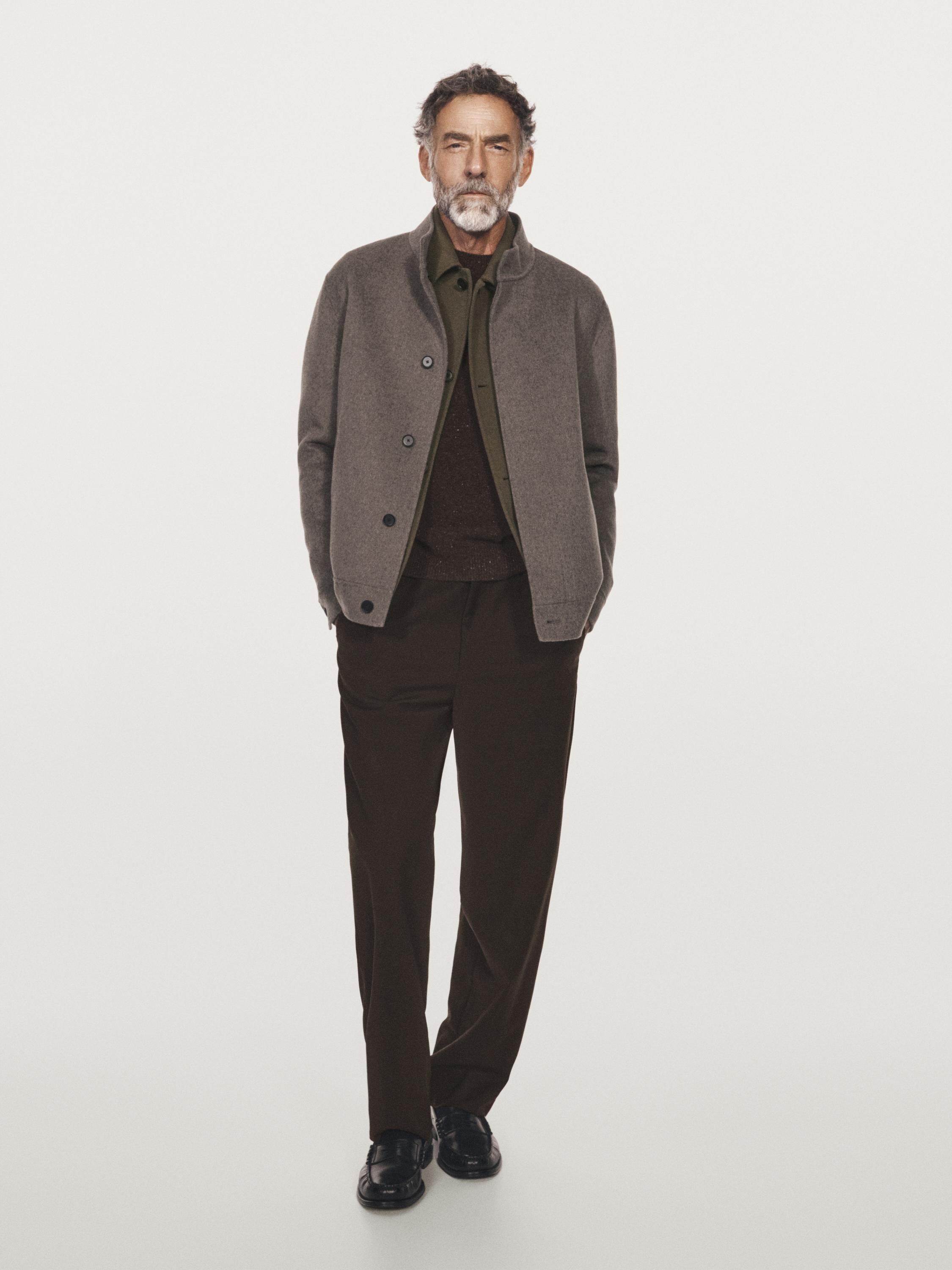 Wool blend jacket
