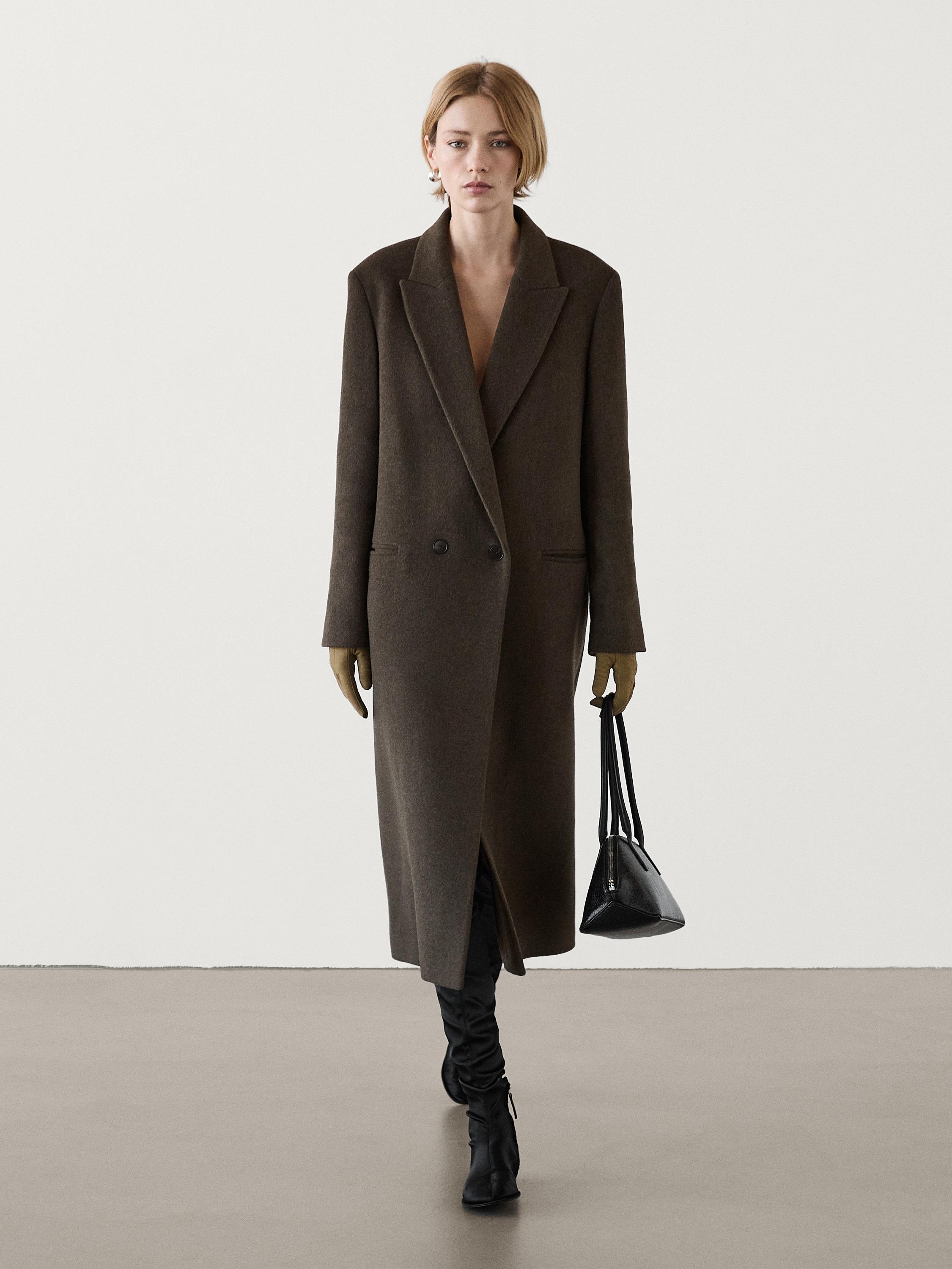 Massimo dutti wool coat best sale