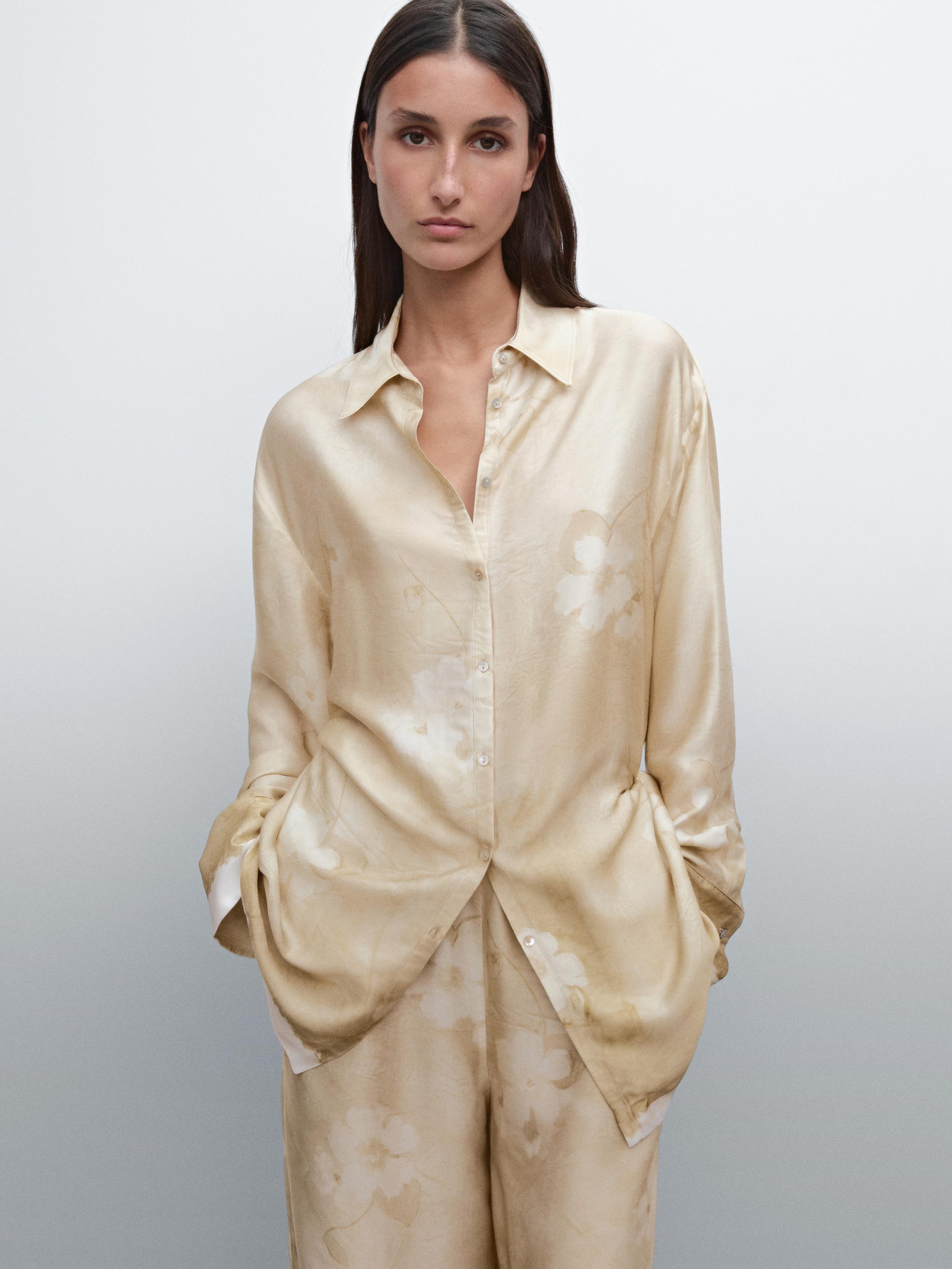 Printed flowing shirt