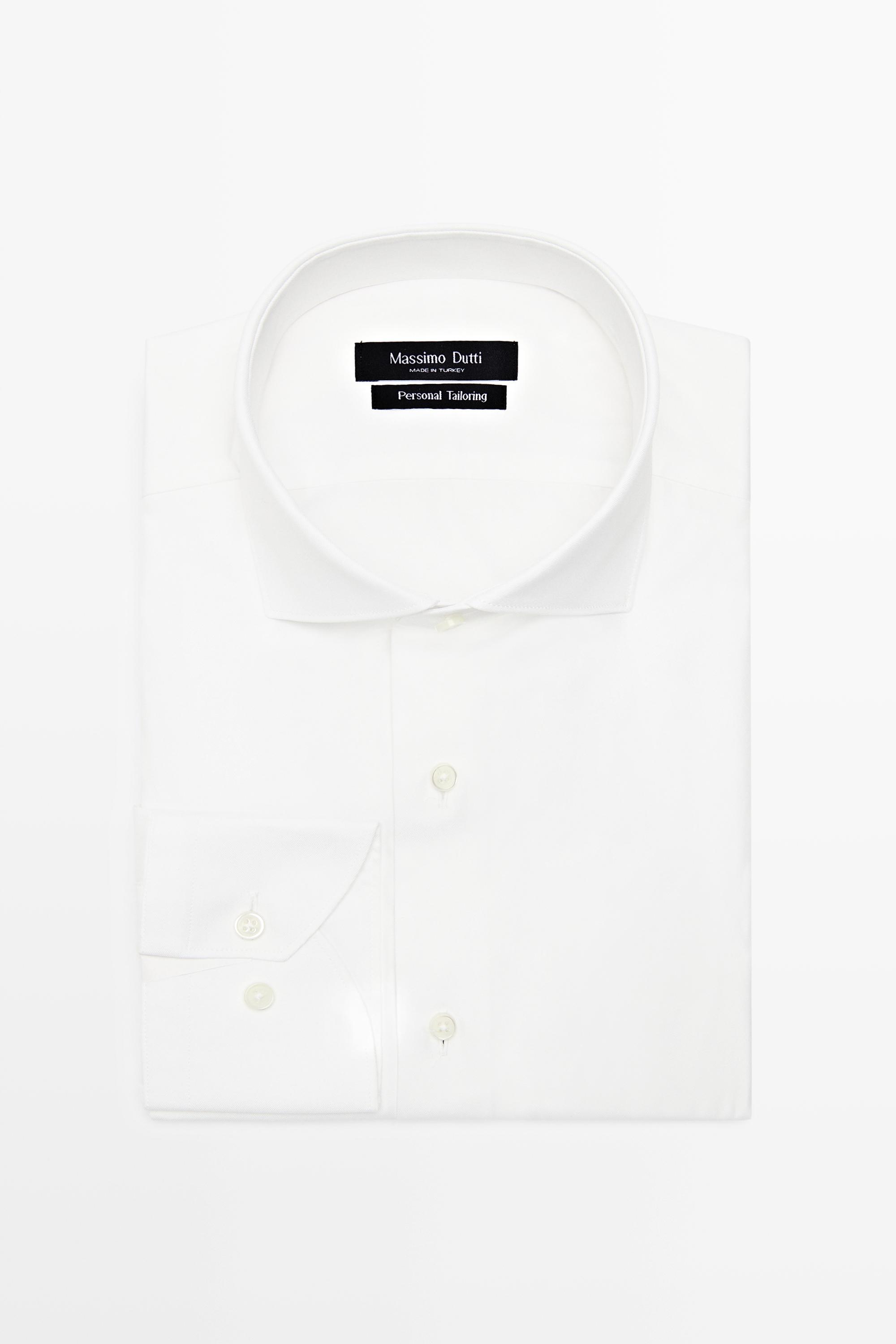 100% cotton shirt — WHITE