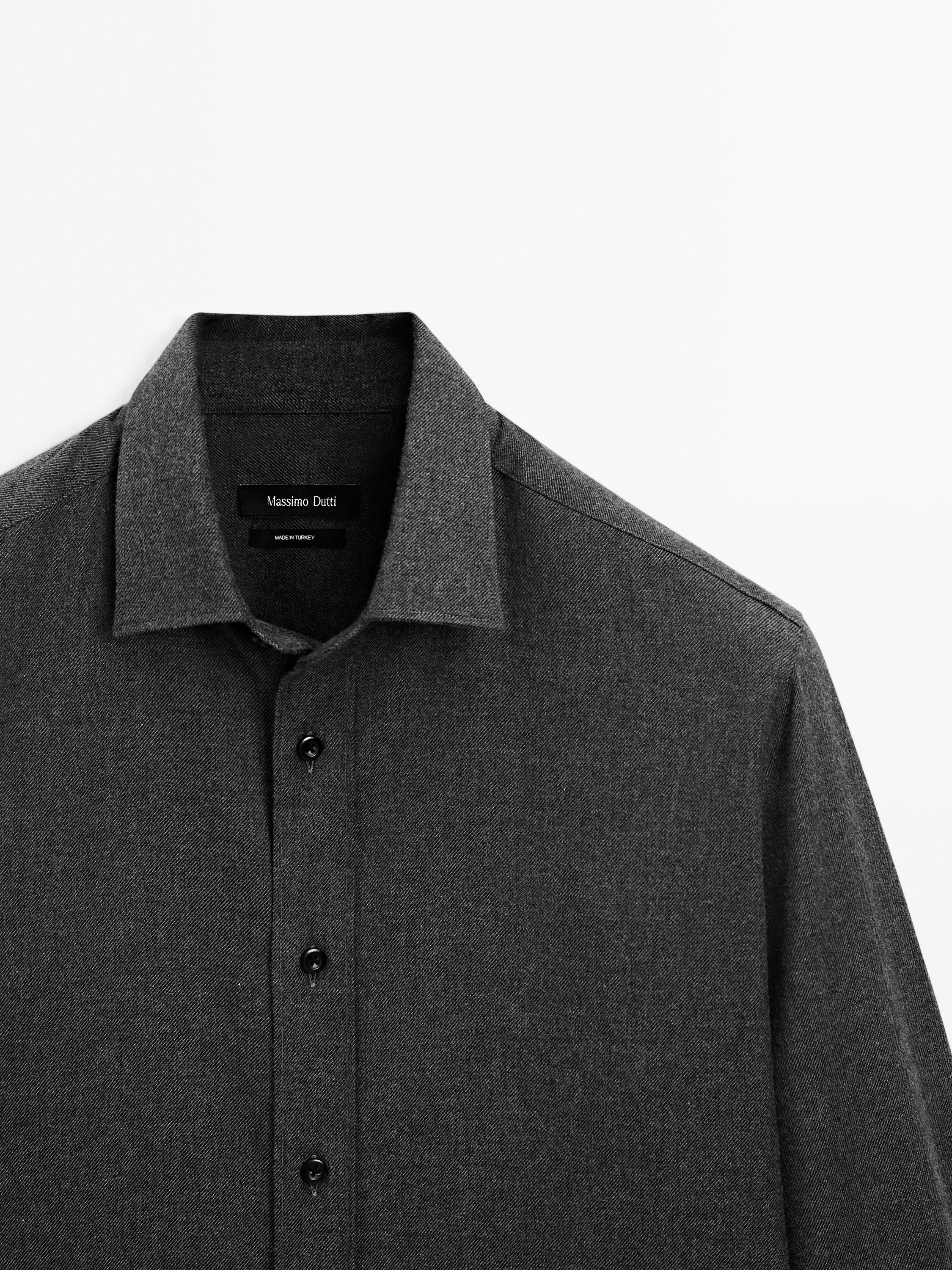 100% cotton regular fit twill shirt