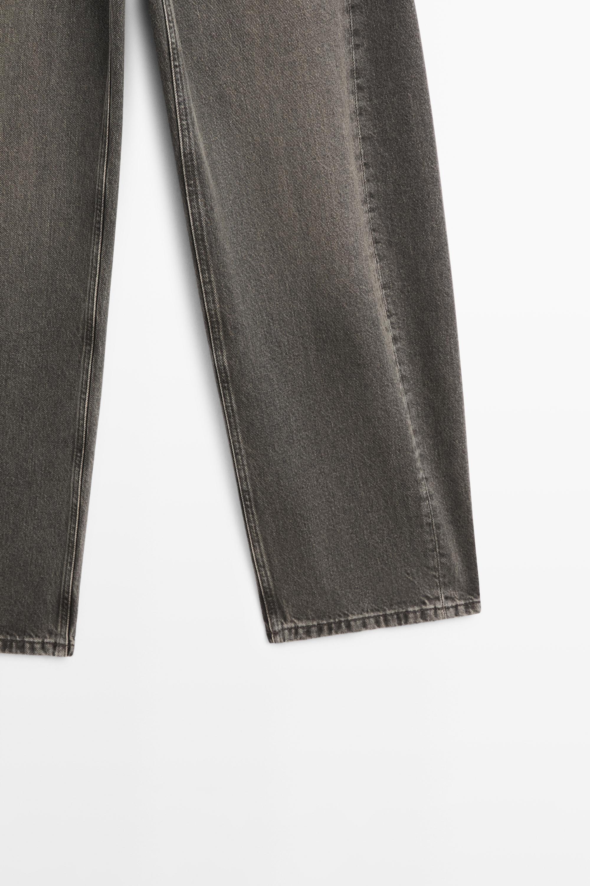 Mid-rise balloon fit jeans — NATURAL GREY