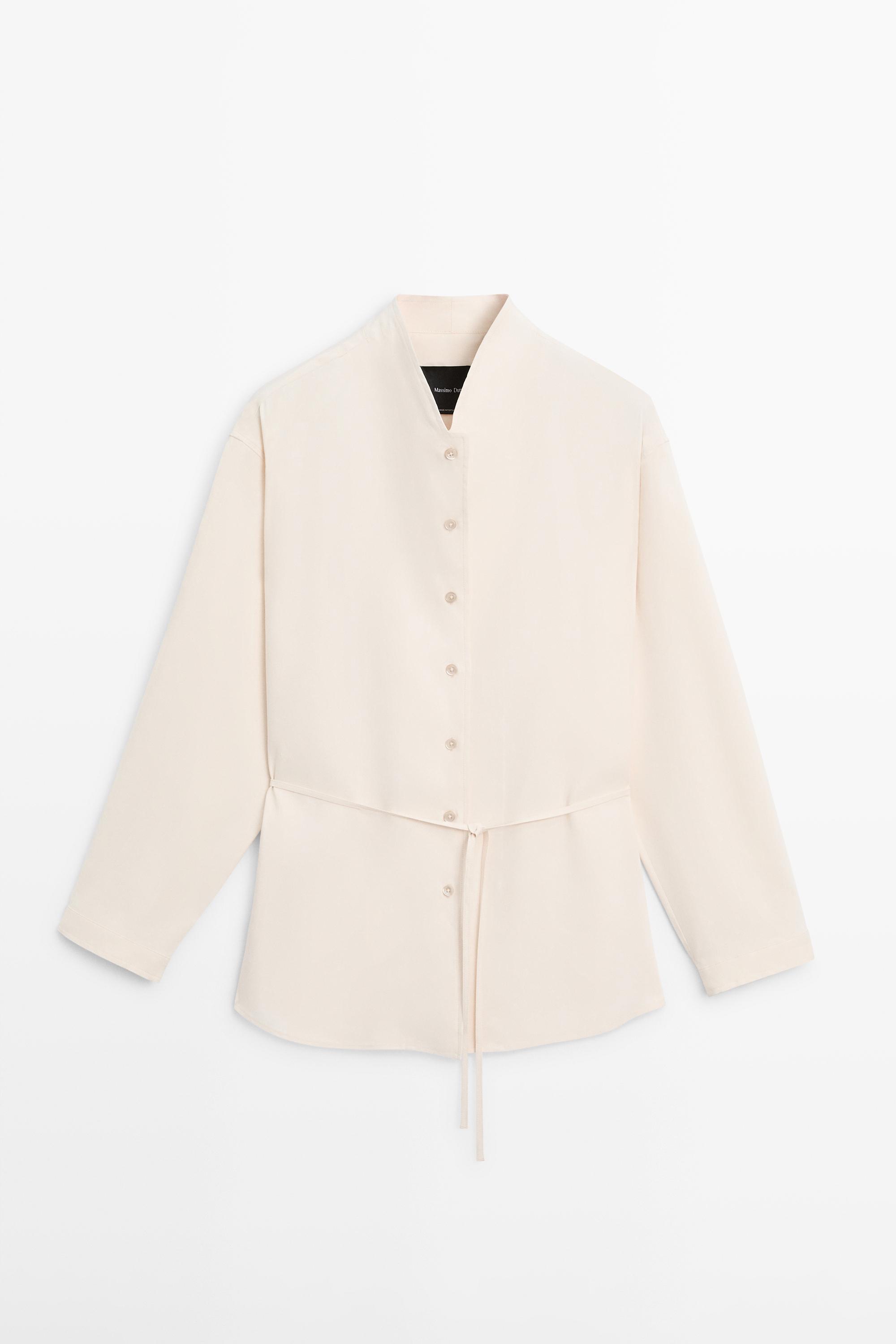 Surchemise fluide détail col