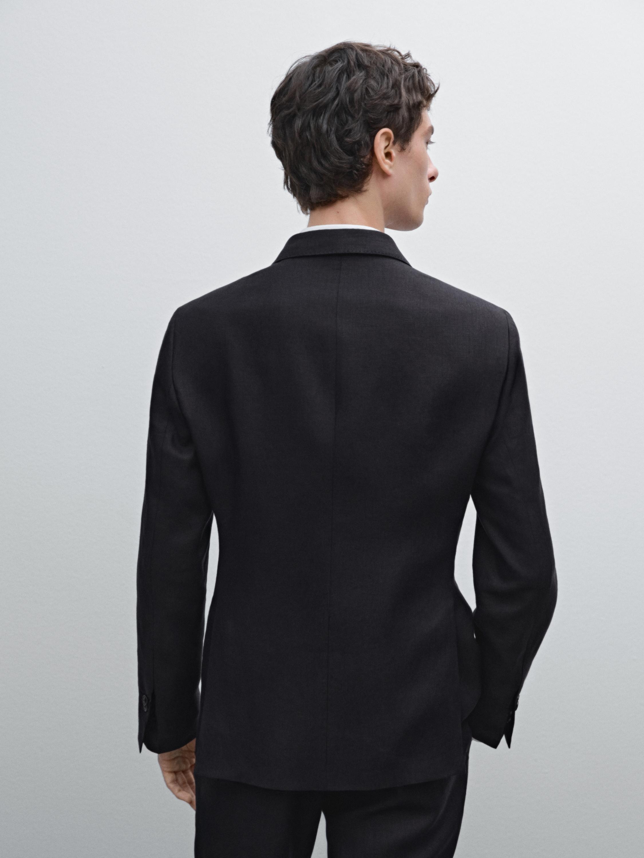 100% linen suit blazer
