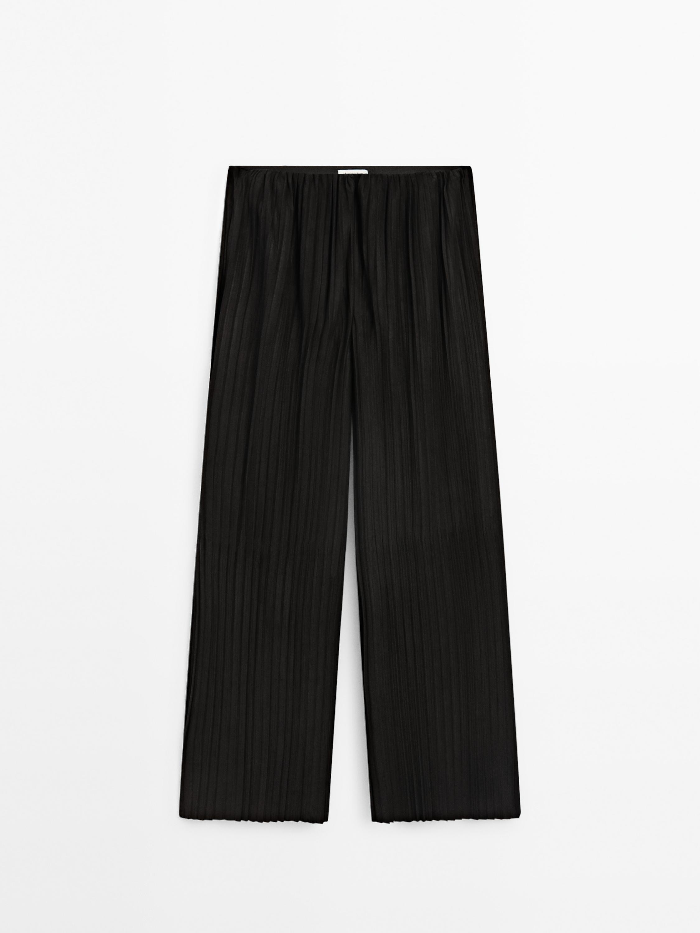 Pleated suede leather trousers - Limited Edition