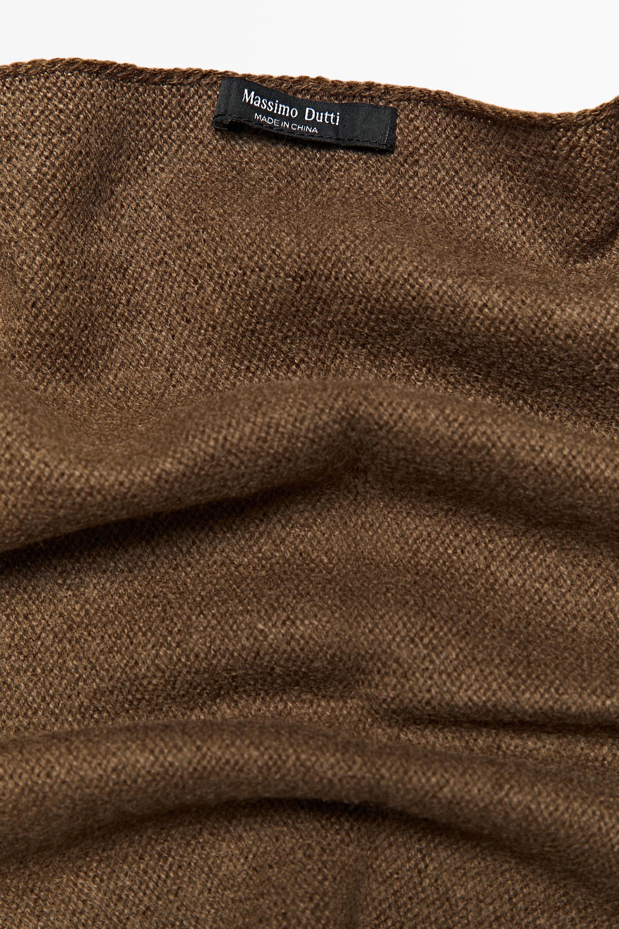 100% Cashmere Bandana — Caramel