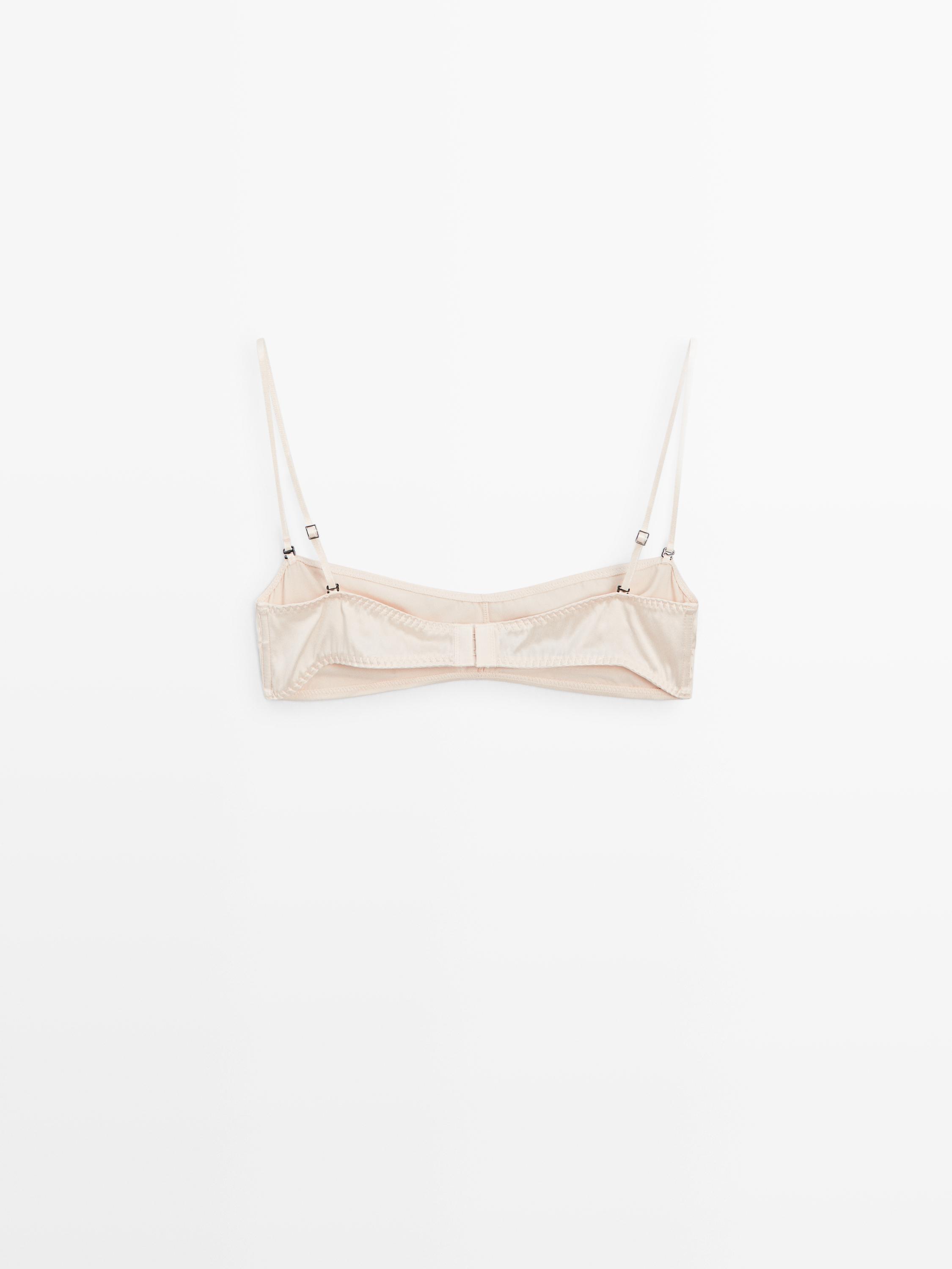 Top a fascia in misto seta