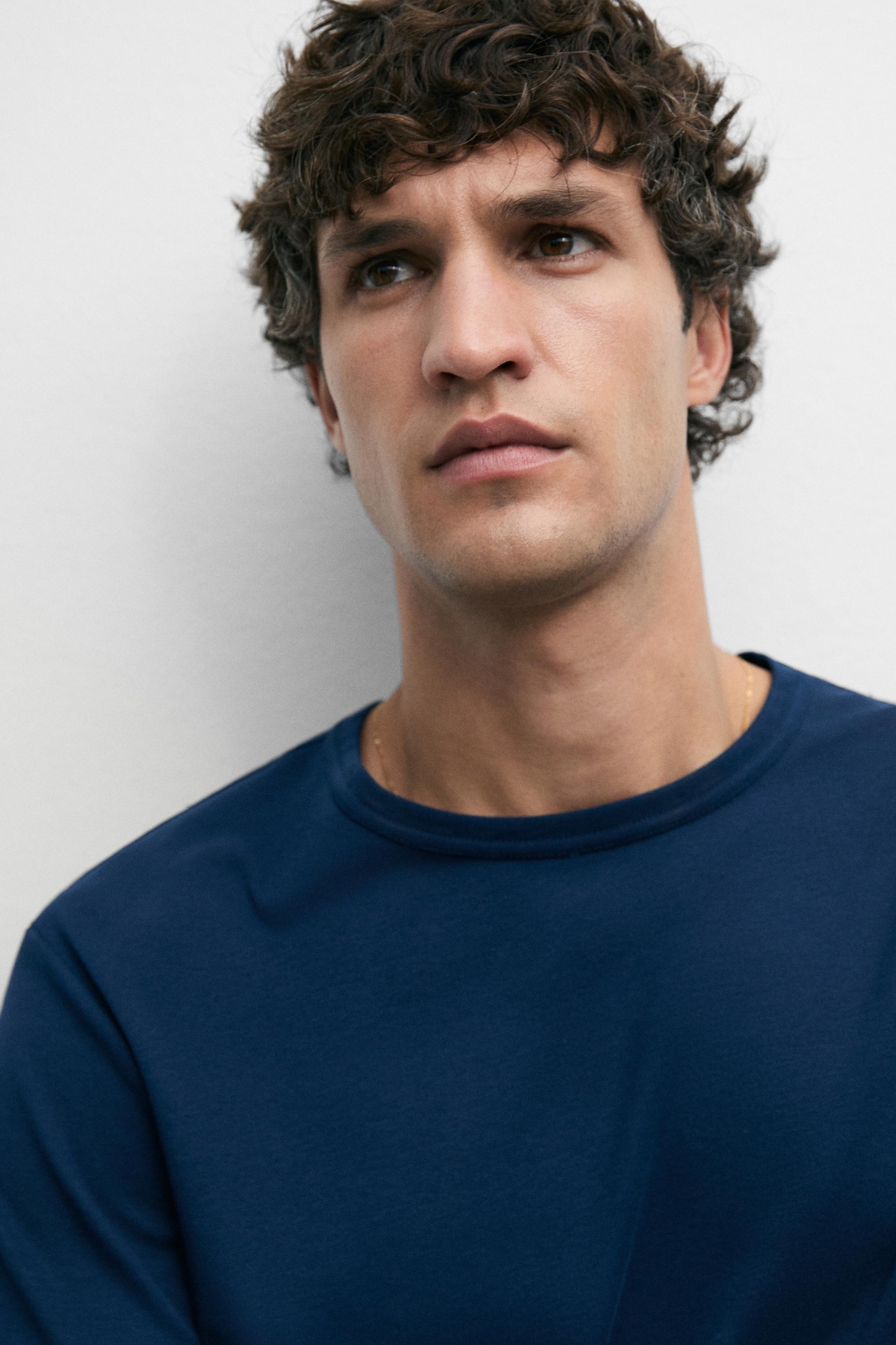 100% Cotton Short-Sleeve T-Shirt — FADED PETROL BLUE