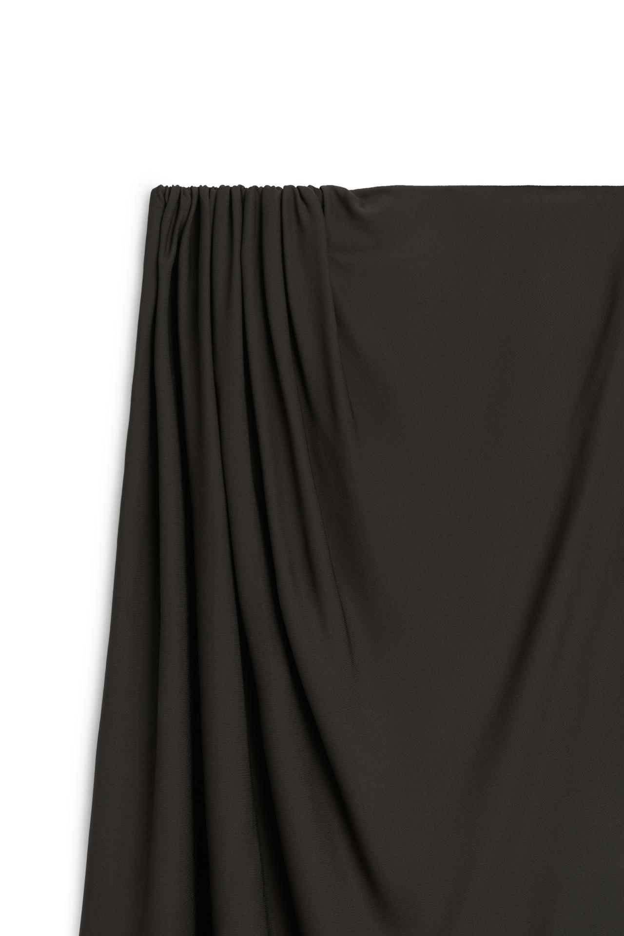 Draped midi skirt - LIMITED EDITION — BROWN