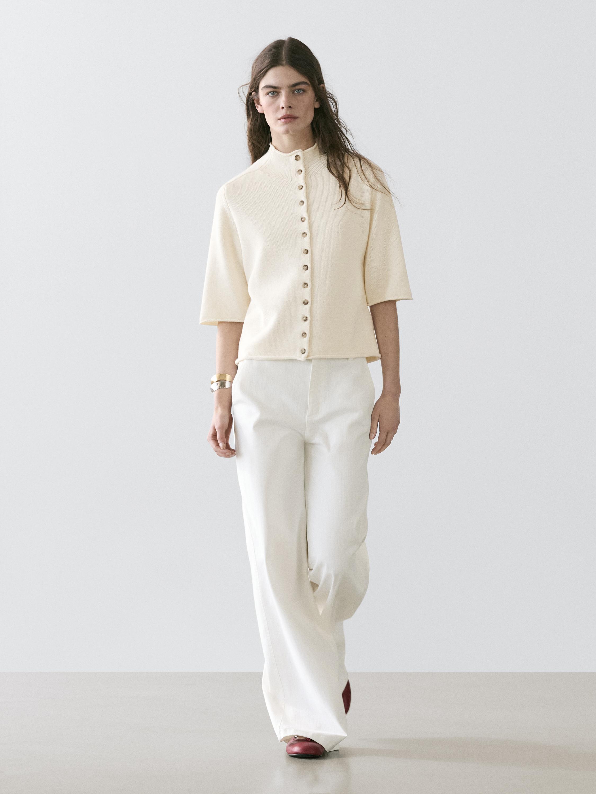 Кардиган с короткими рукавами