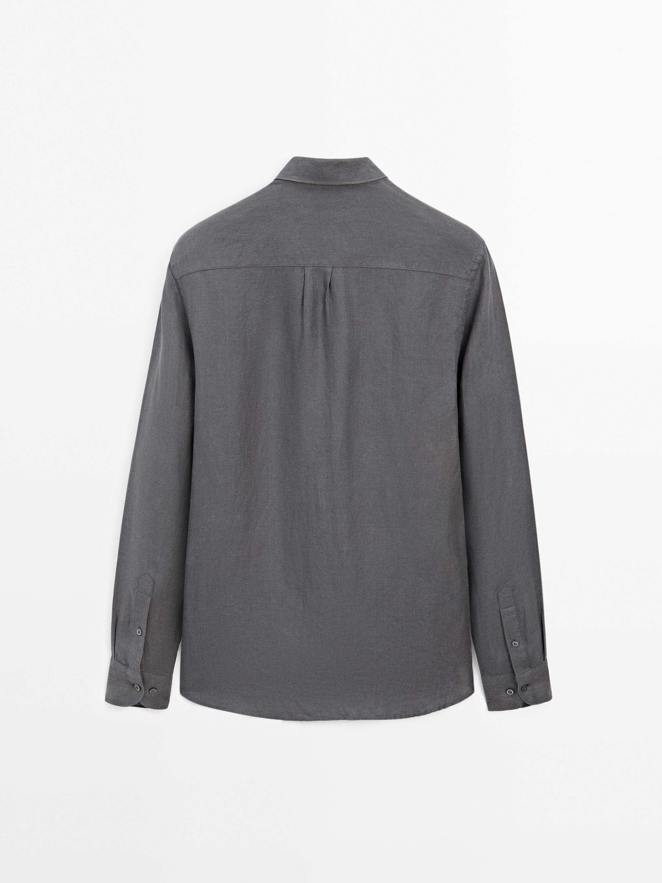 100% linen regular fit shirt
