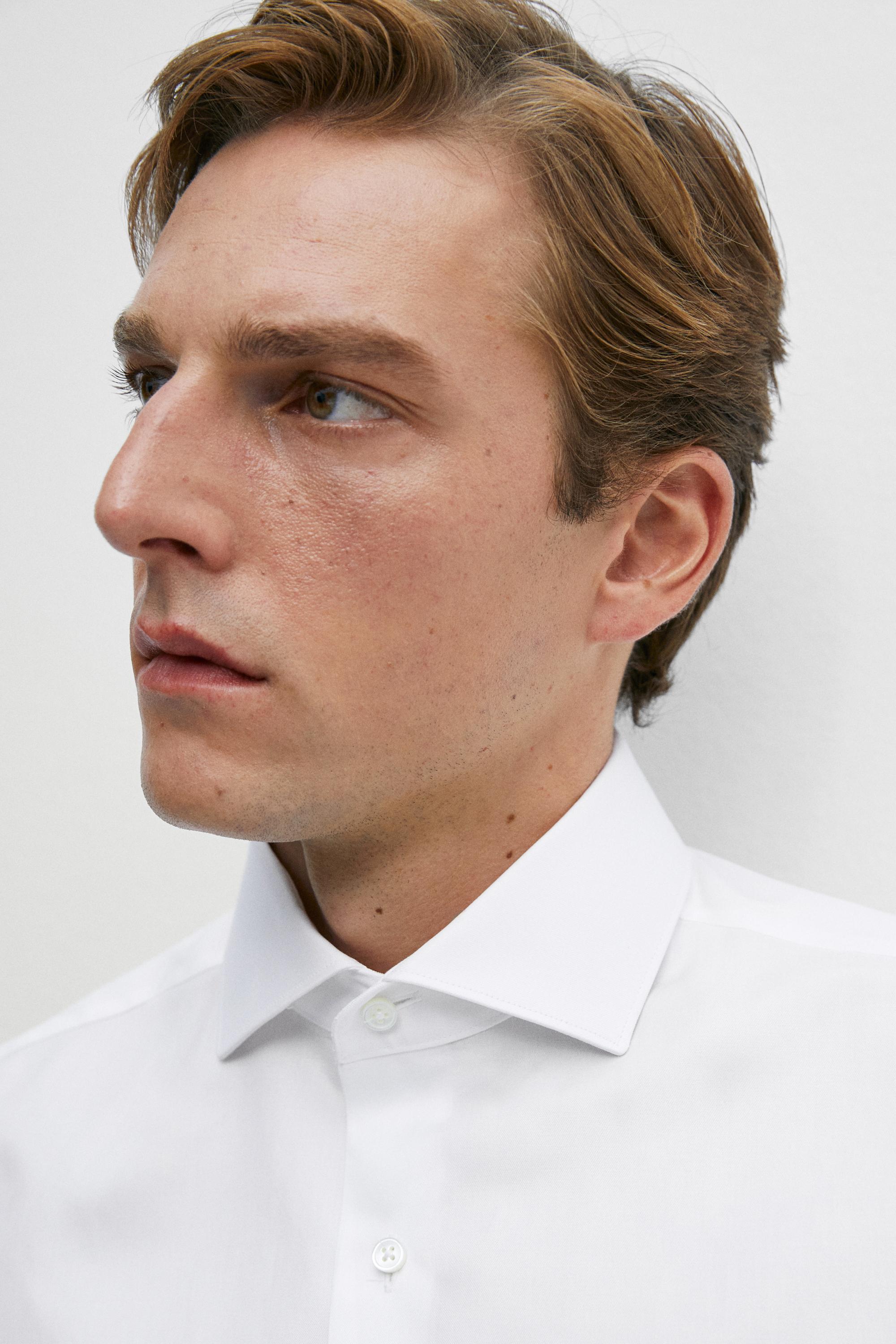 100% cotton shirt — WHITE