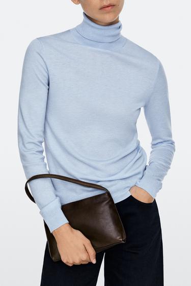 Small nappa leather shoulder bag — BROWN 5