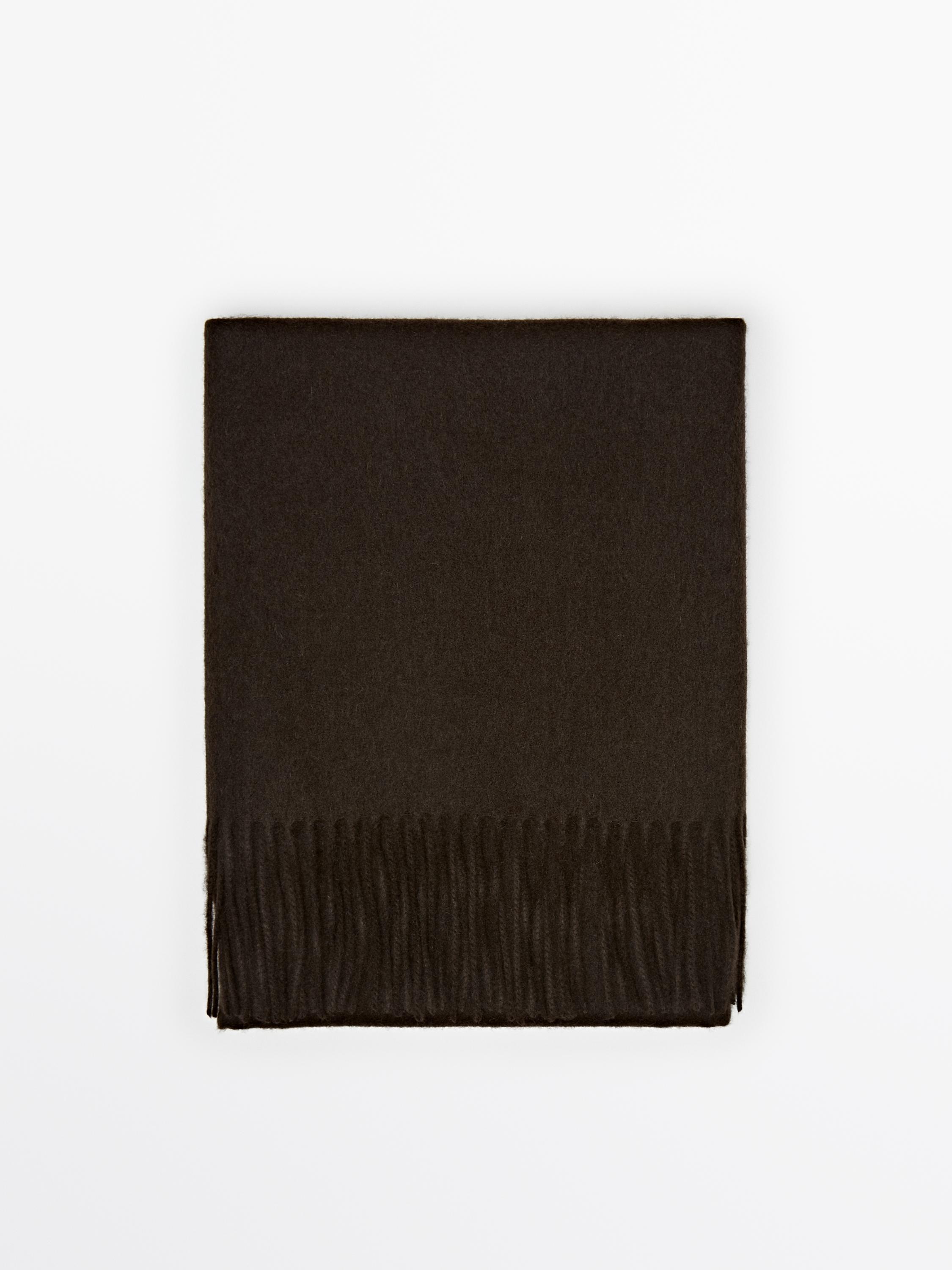 Wool blend scarf