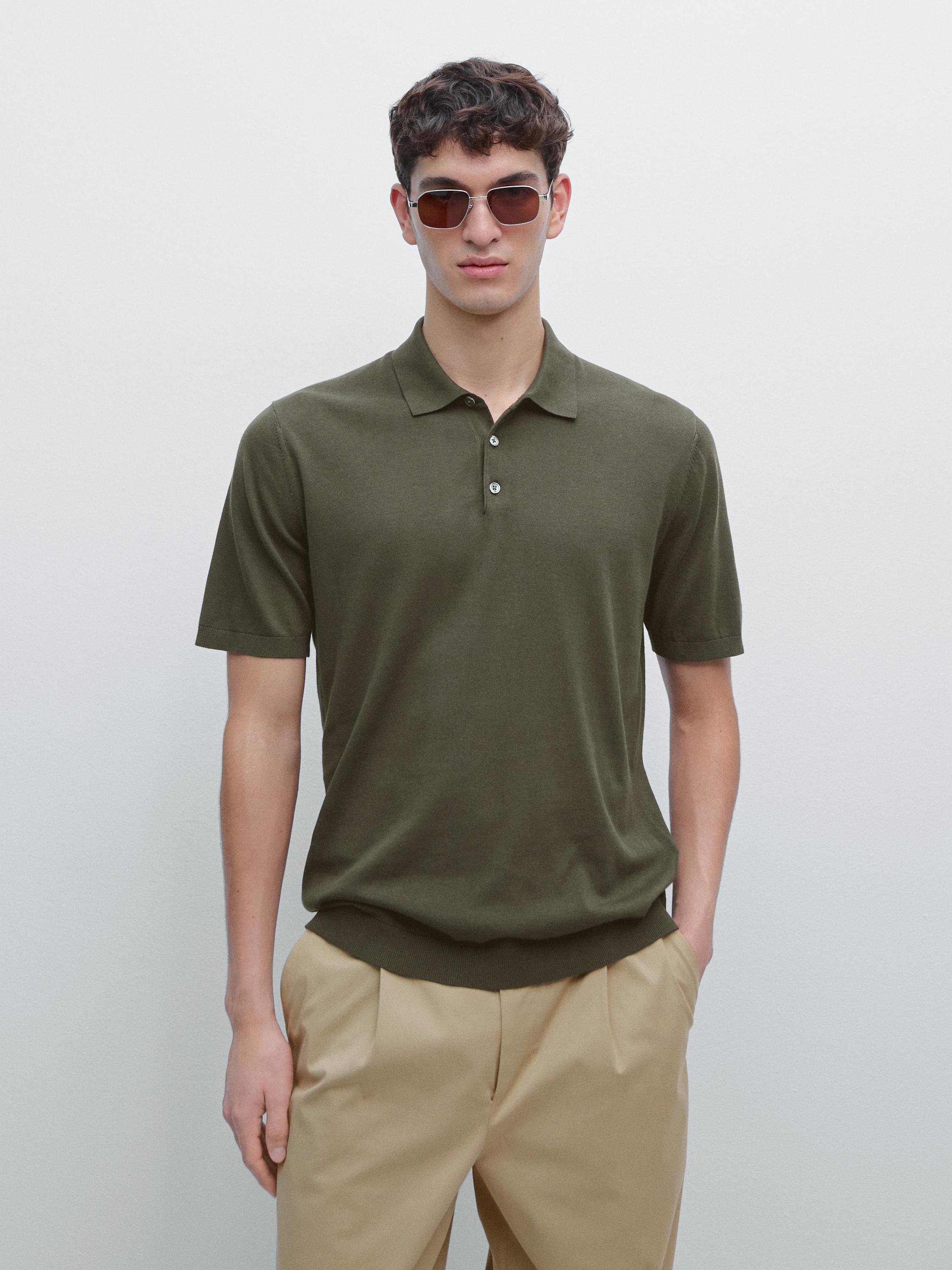 Polo punto manga corta 100% algodón