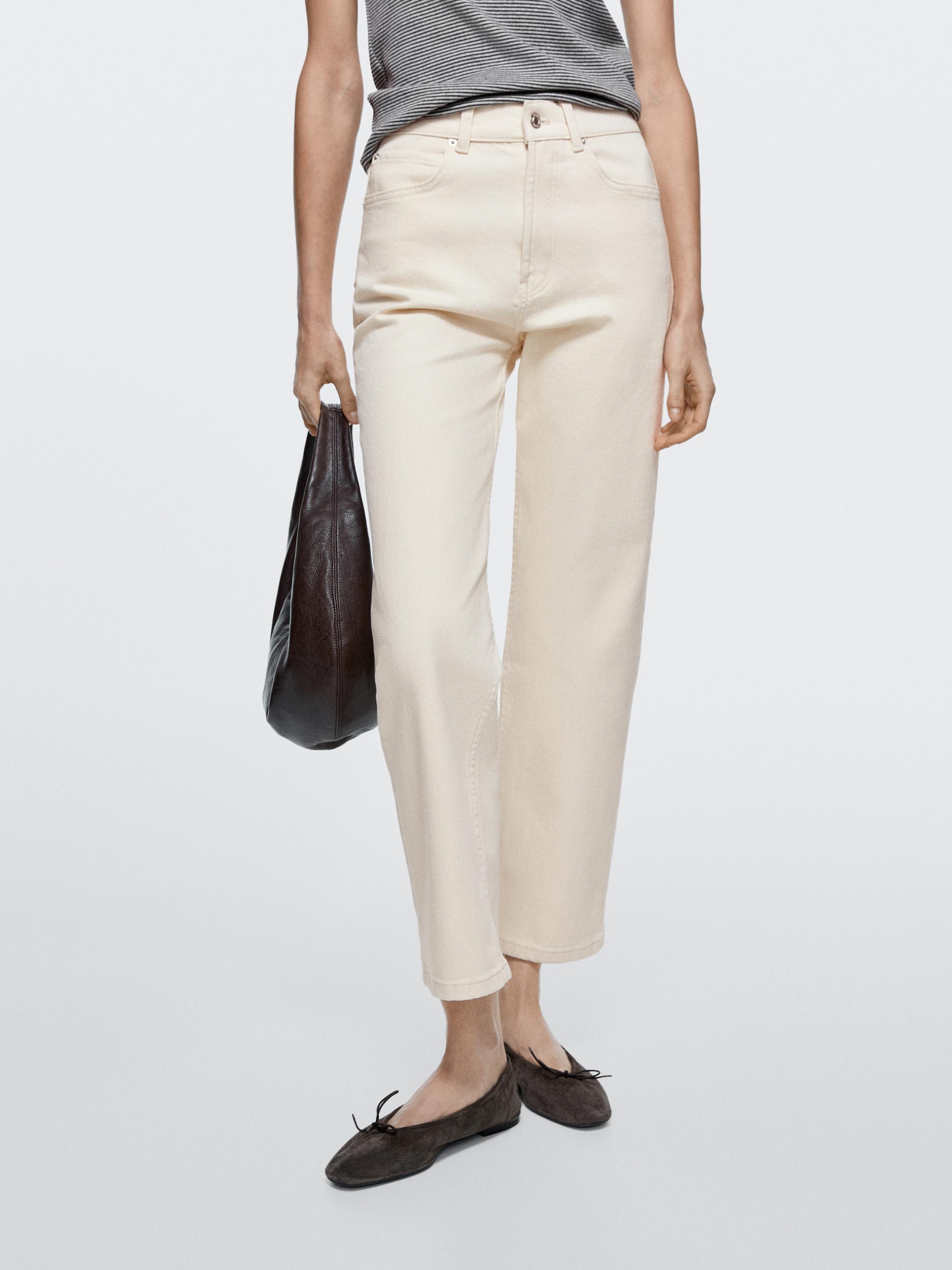 Mid-rise straight-leg jeans — CREAM