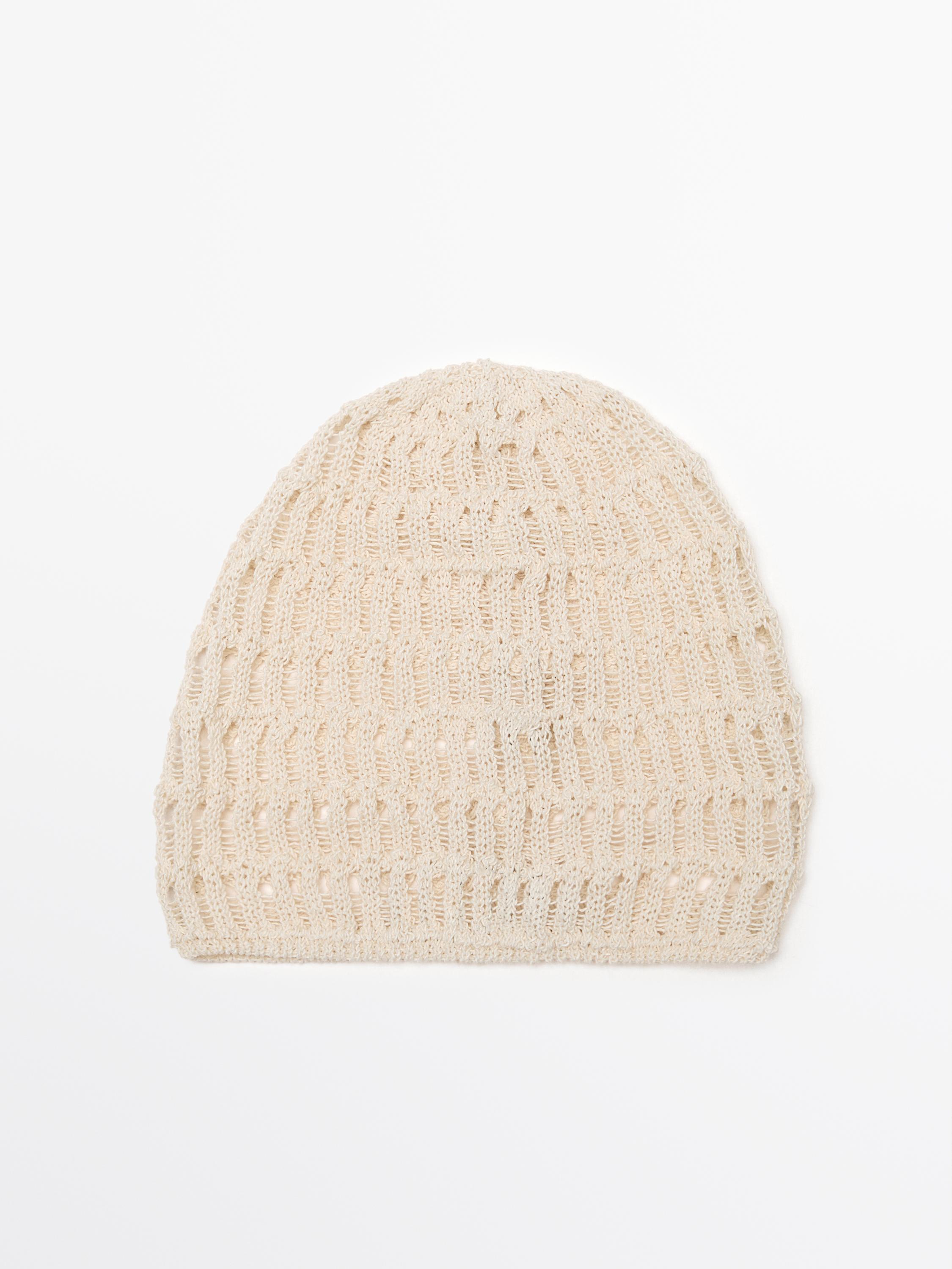 Crochet openwork hat