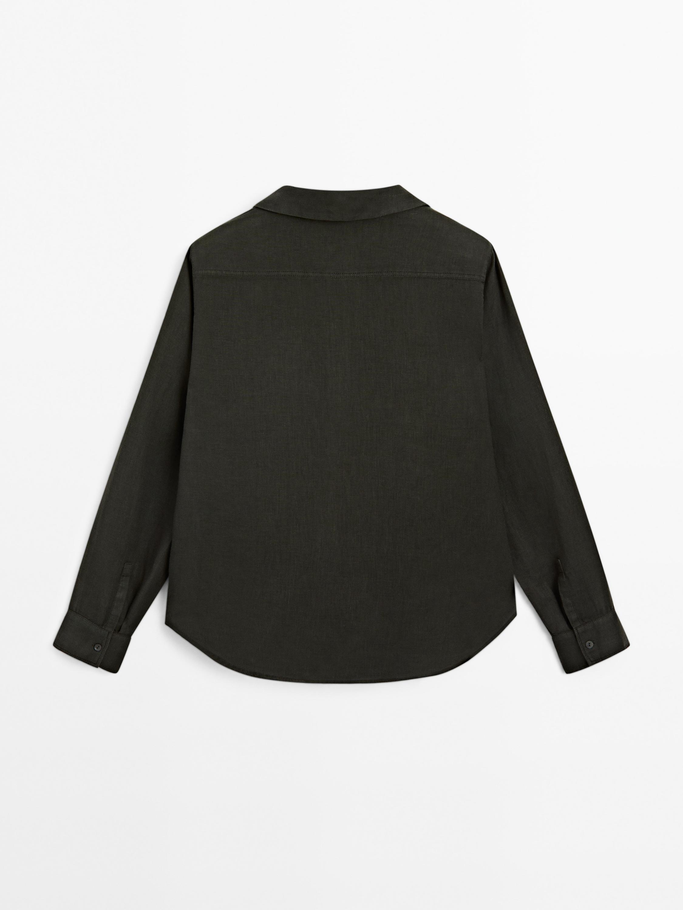 Flowing 100% linen shirt