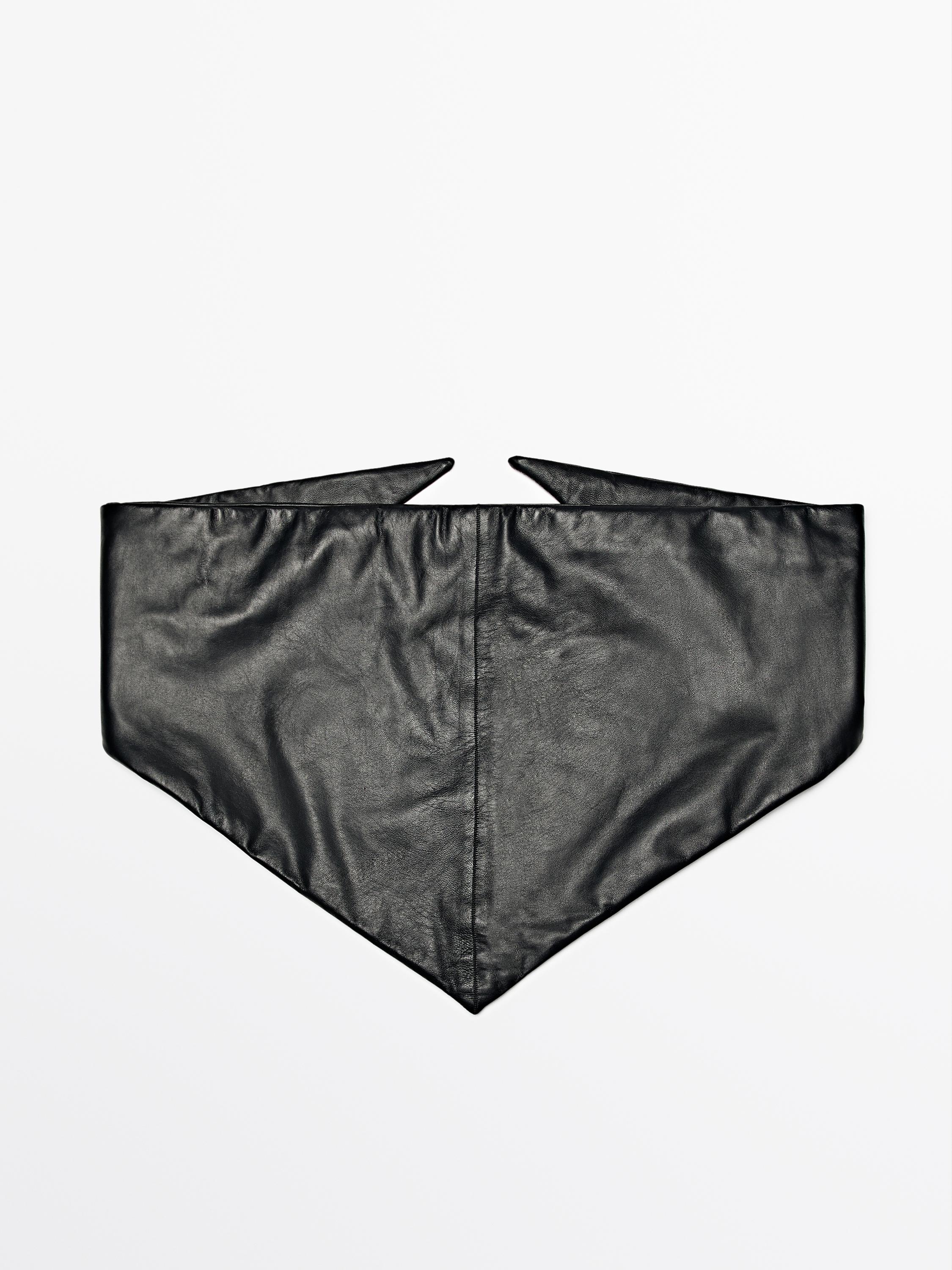 Bandana en cuir nappa