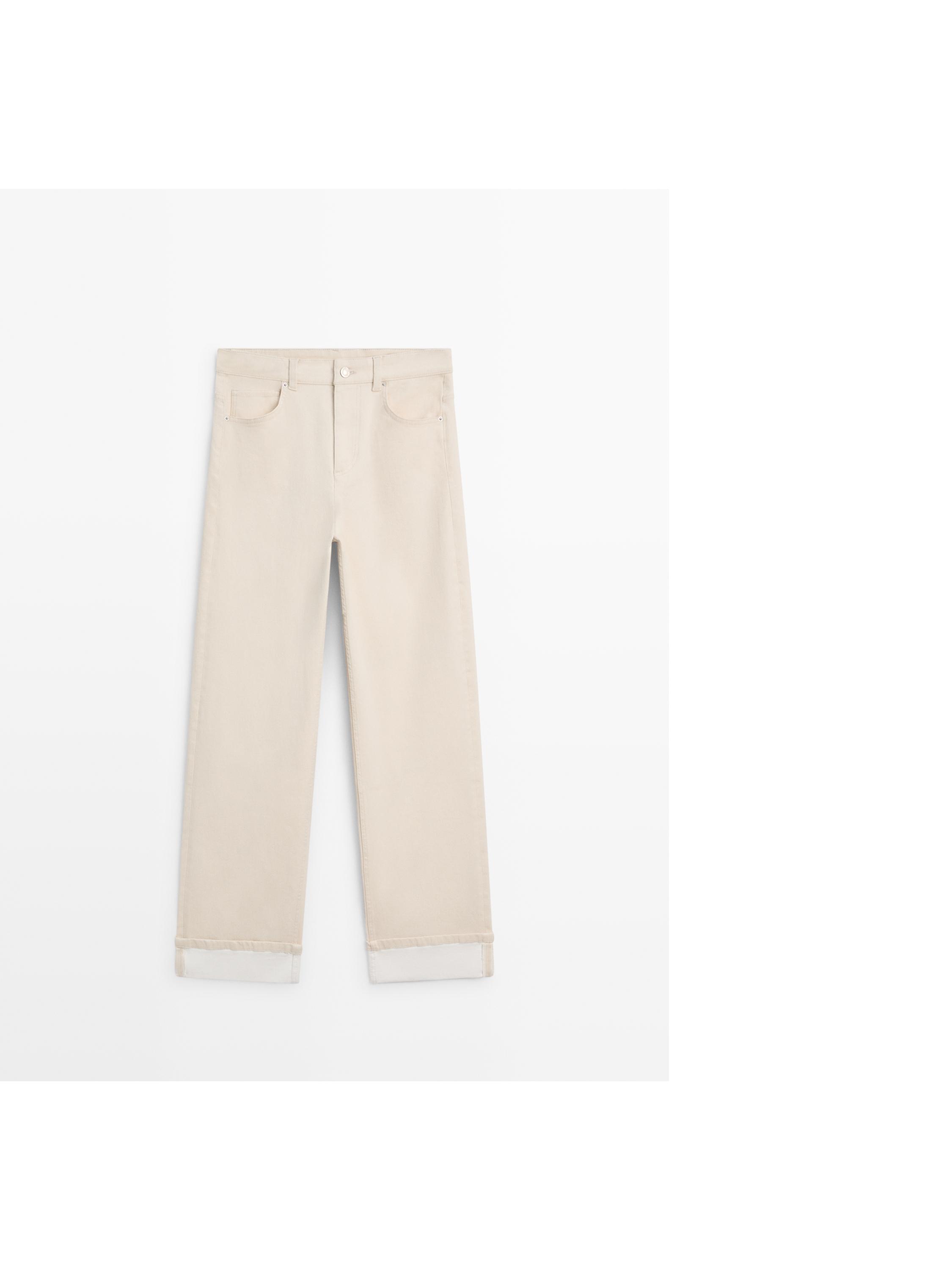 Straight-leg jeans with turn-up hems — CREAM
