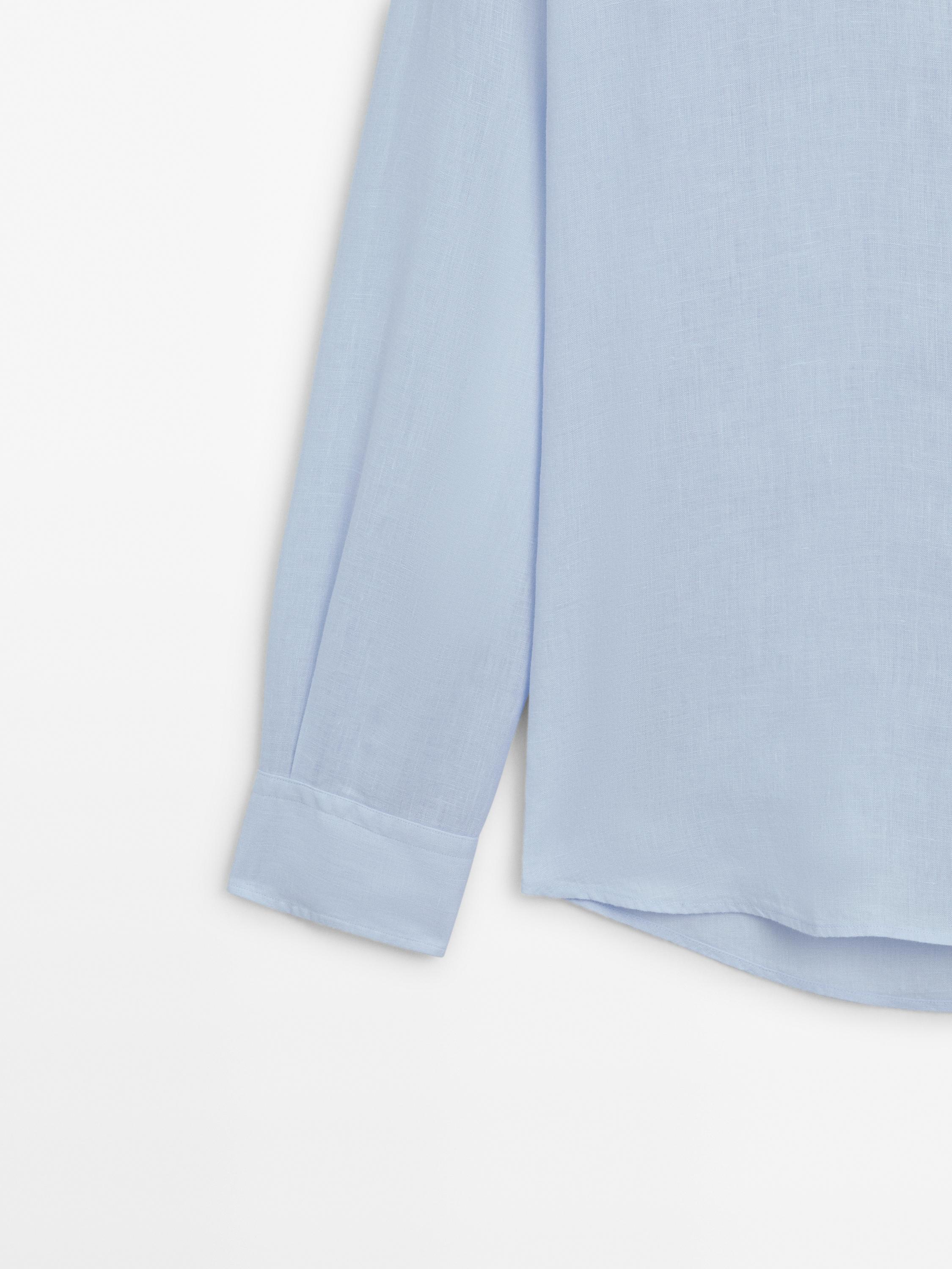 Regular fit 100% linen shirt