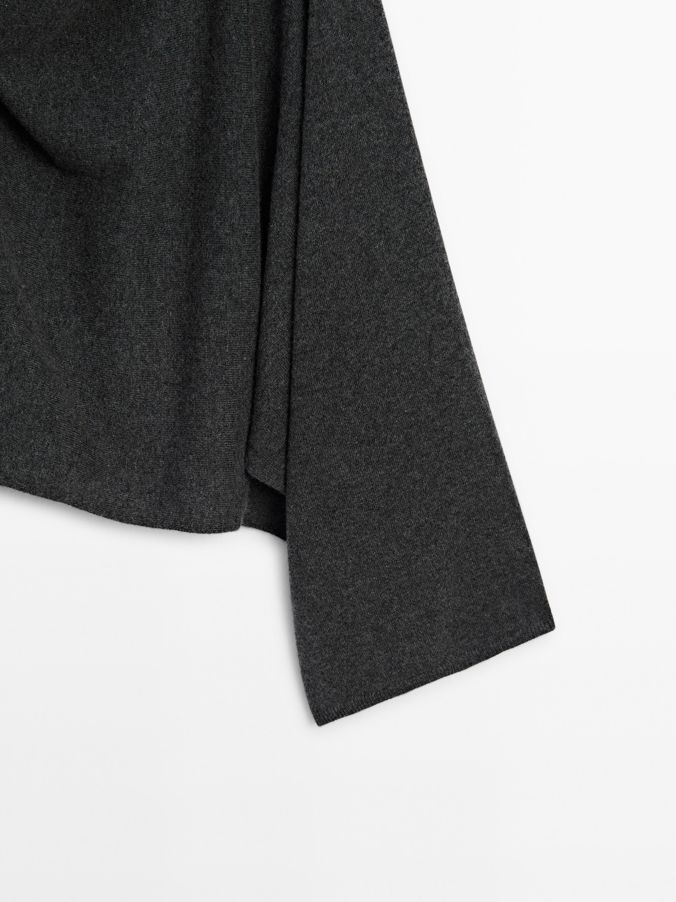 100% cashmere cape sweater