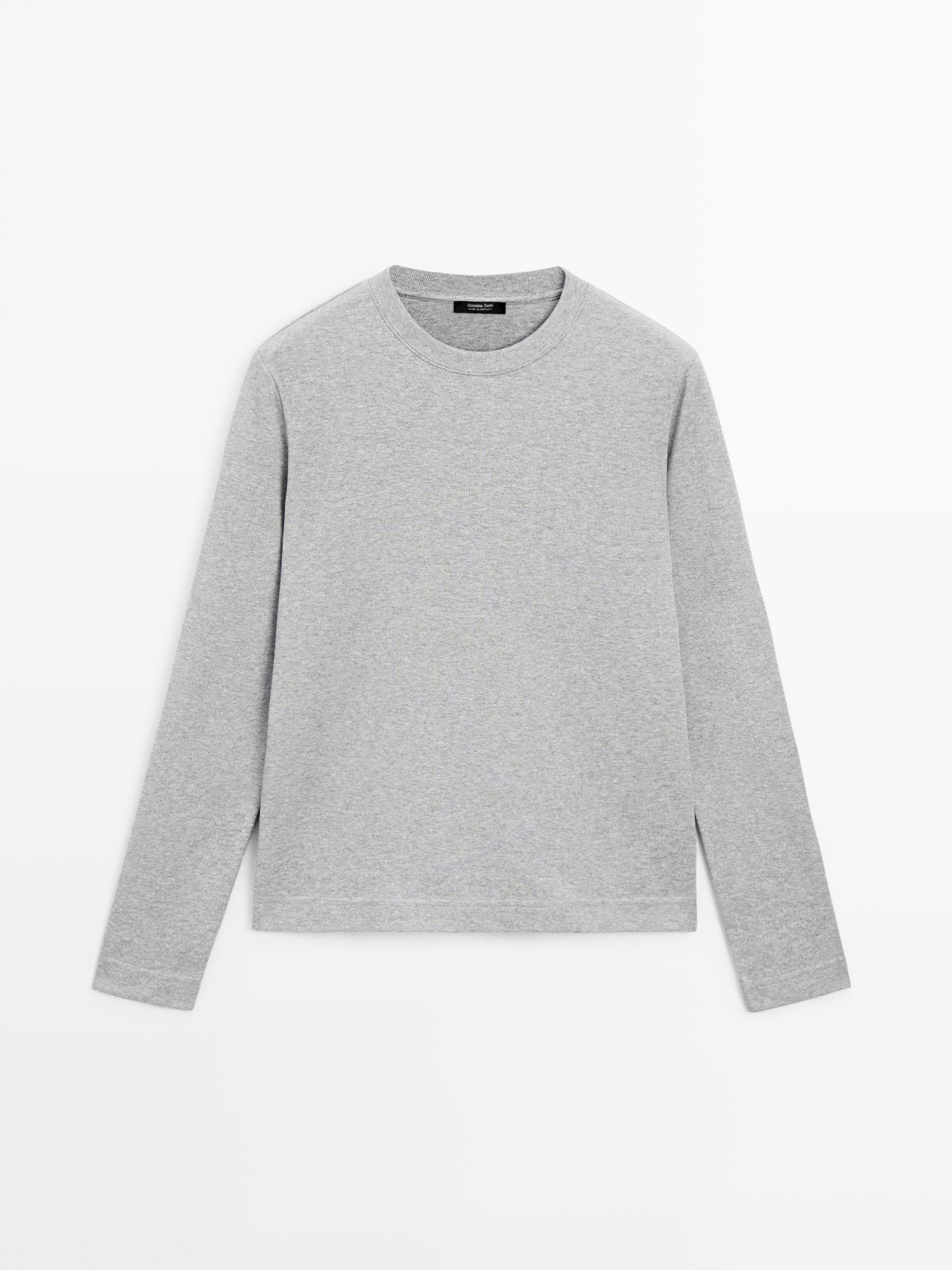 Langarmshirt aus 100 % Baumwolle mit Interlockgewebe